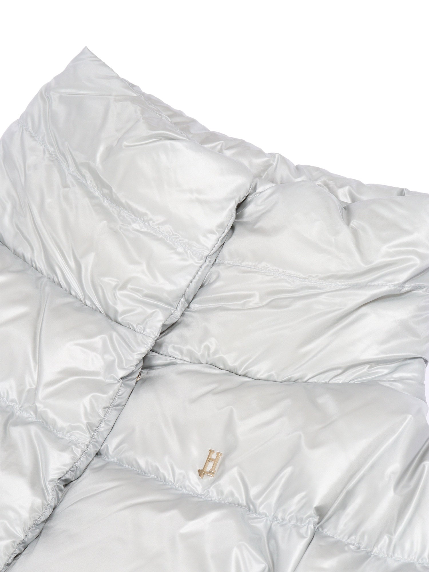 Girl Down Jacket Light Blue Short Puffer