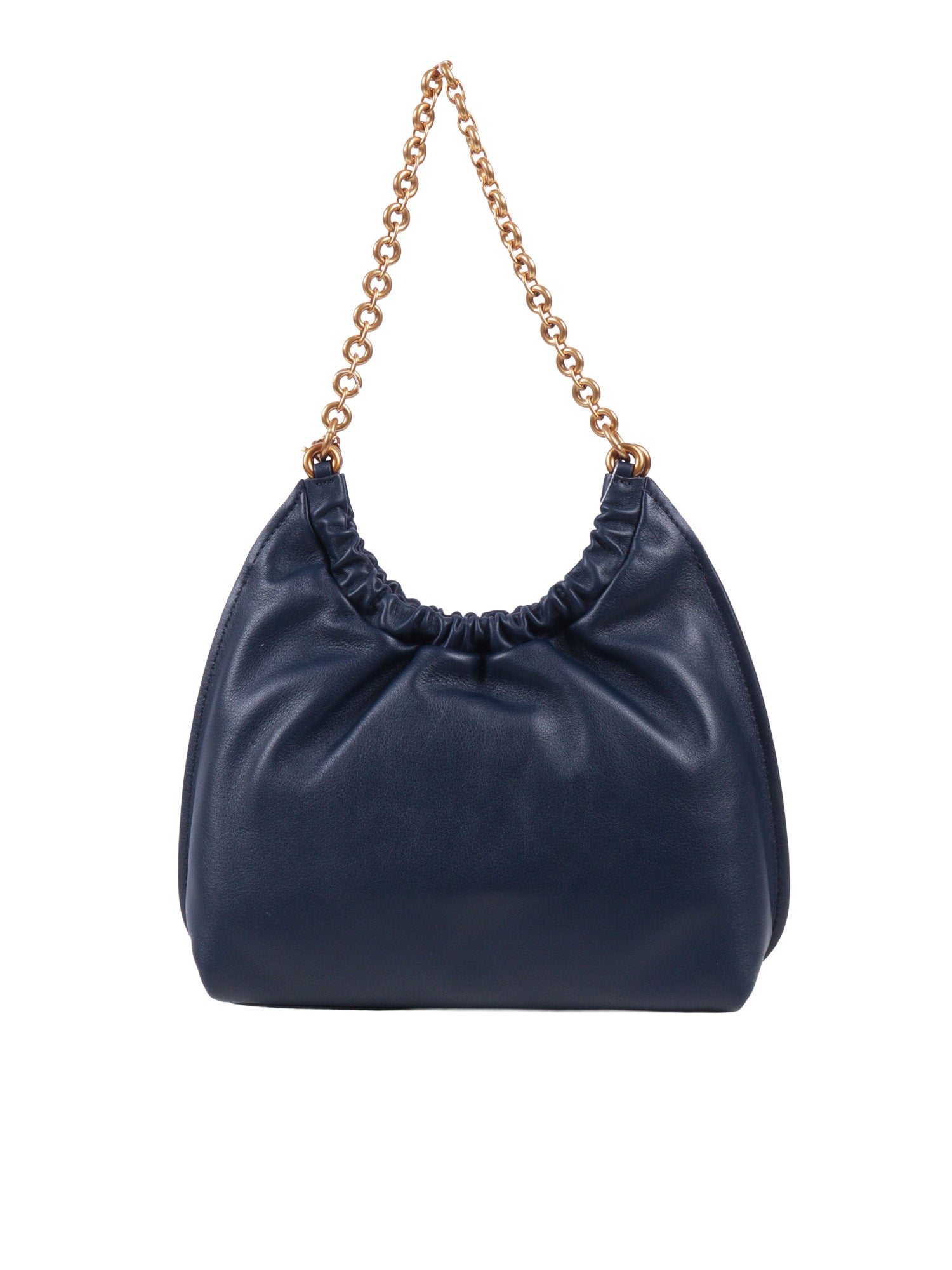 MD CINCH POUCHETTE Blue Cow Leather Handbag