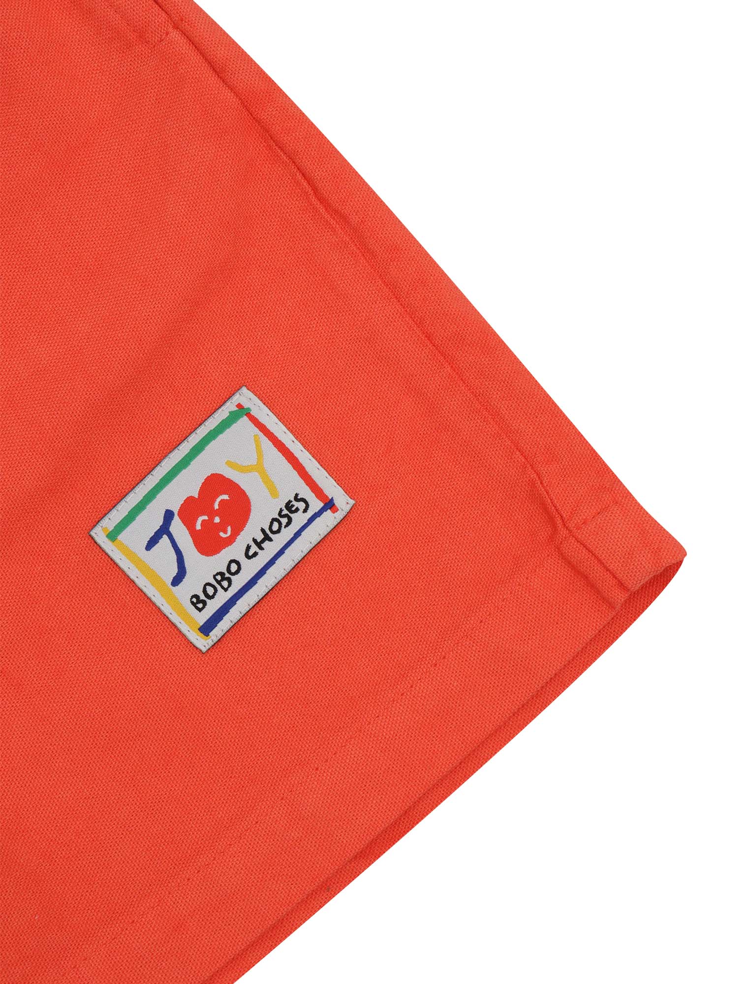 Smiling woven bermuda shorts Red