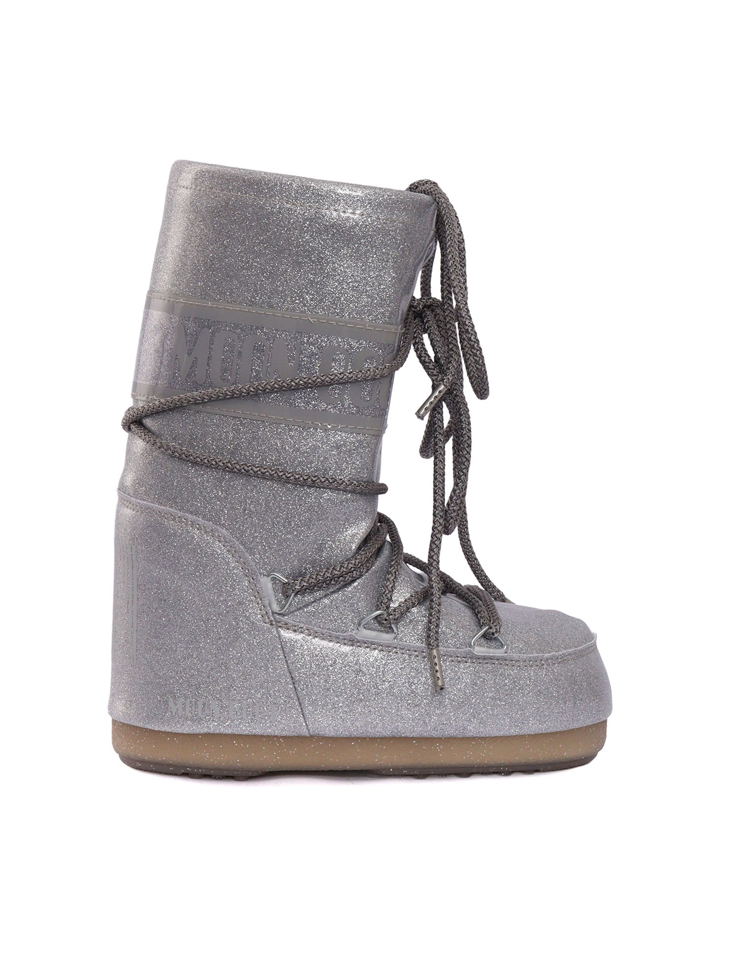 Mb Icon Glitter Boots Silver Booties