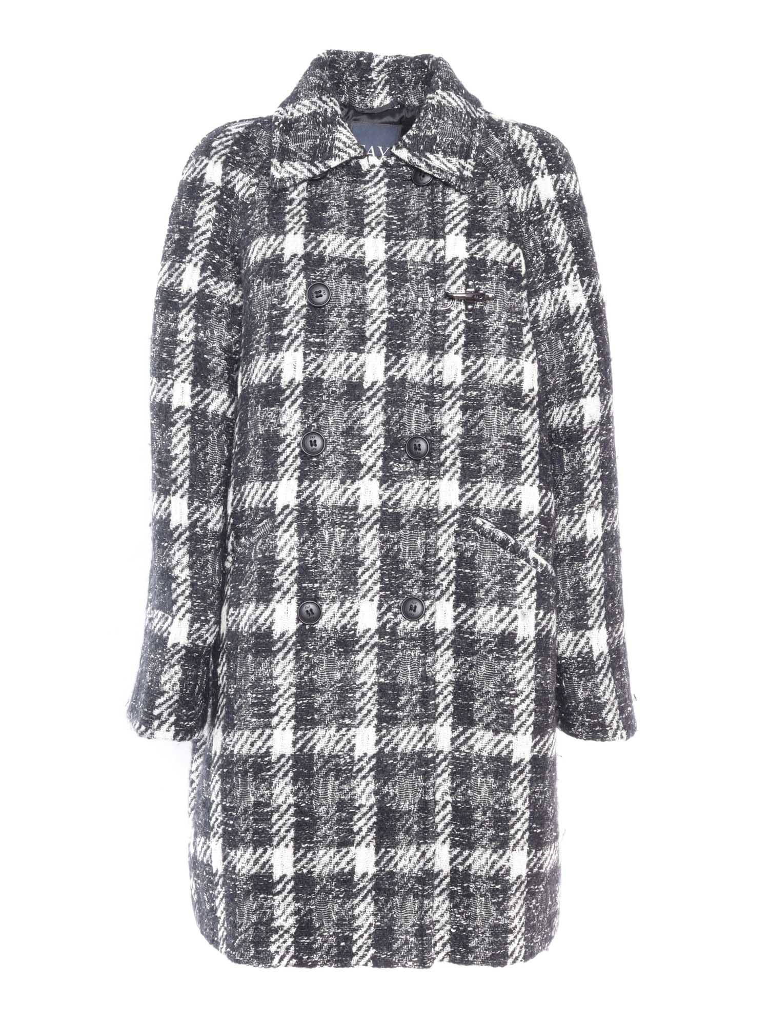 Double Breasted Jacqueline Coat + Hook Black