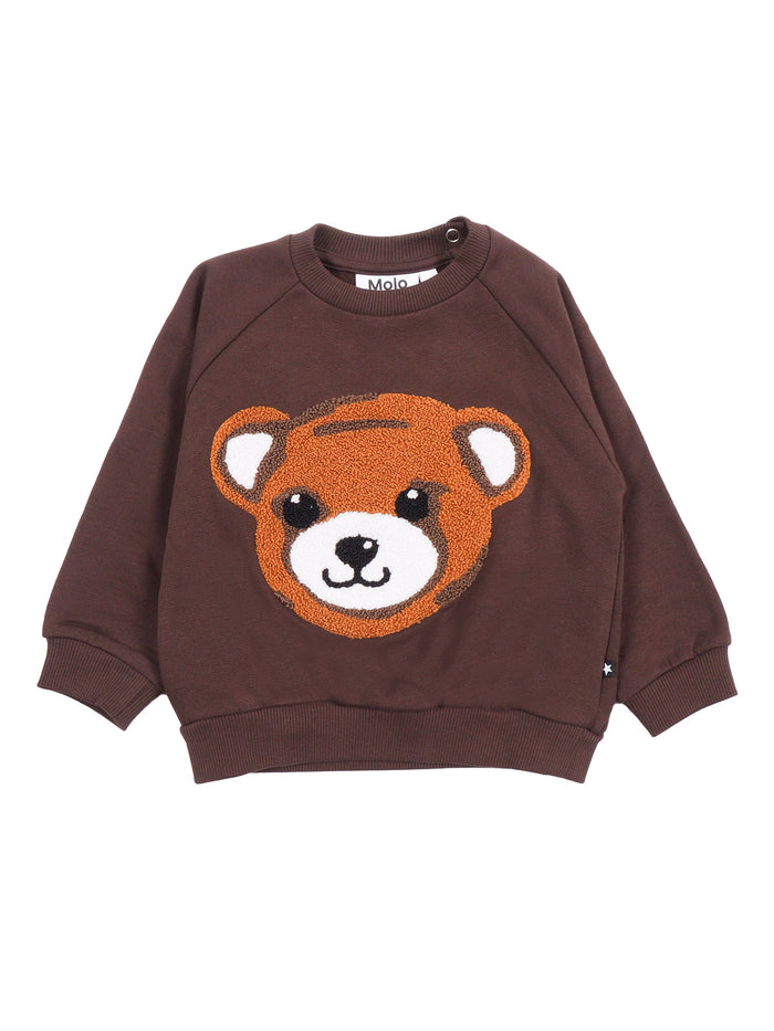 Disc Sweat Shirt Brown Cotton Organic Sweatshirt