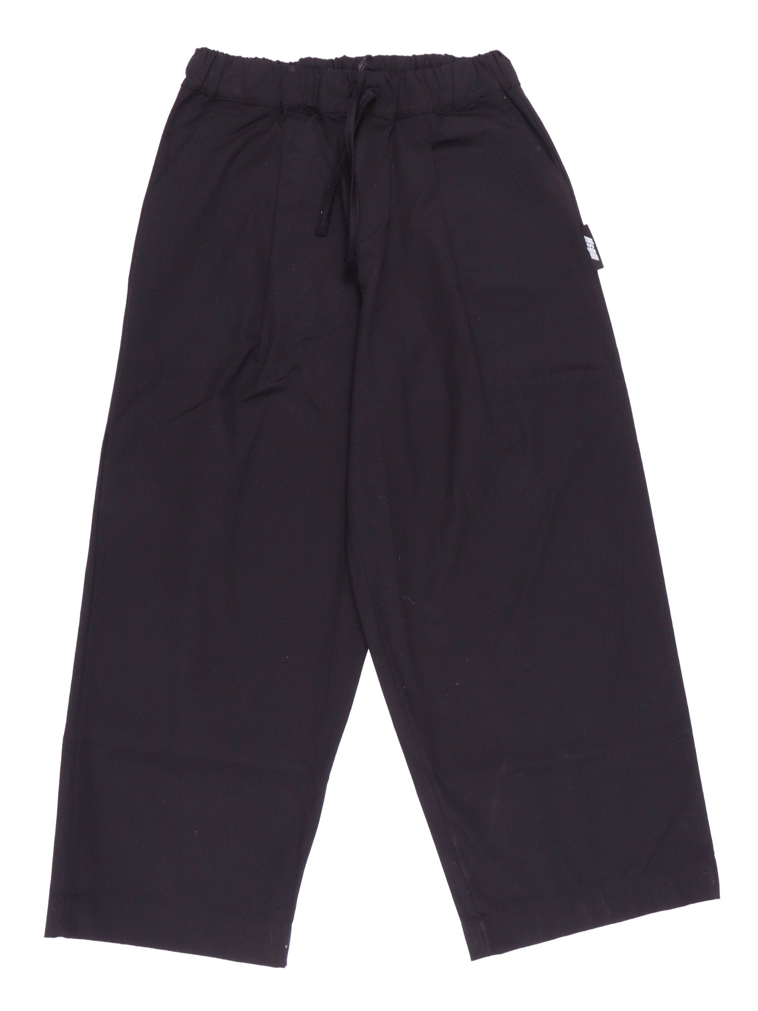 GABARDINE PANTS BOY Black Cotton Elastane
