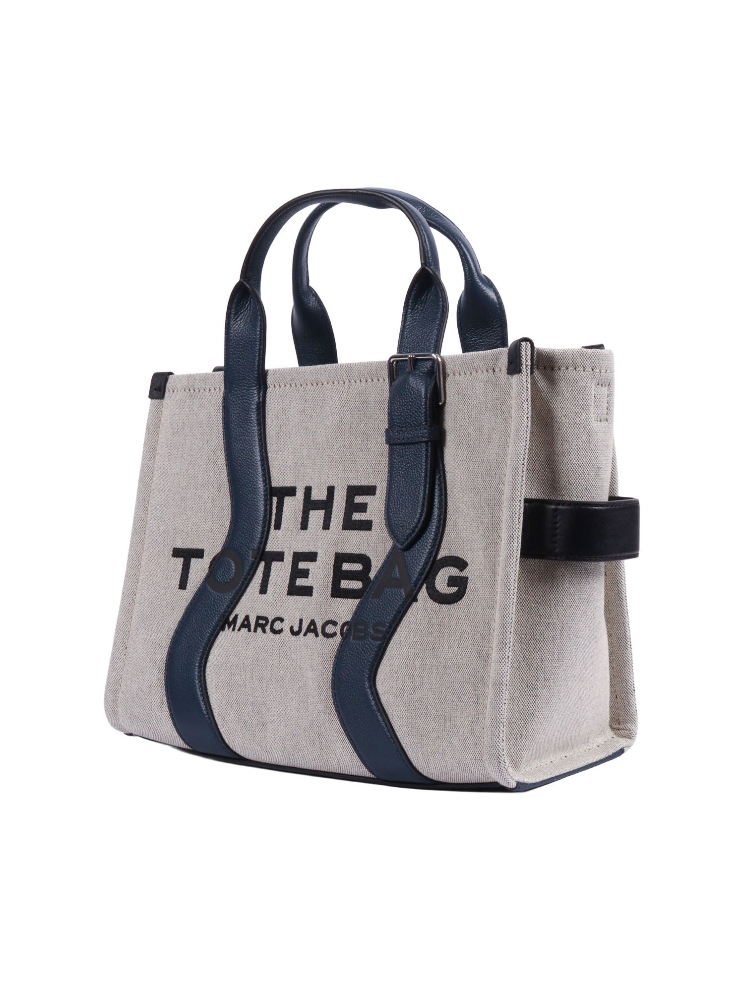 The Medium Tote White Cotton Polyester Handbag