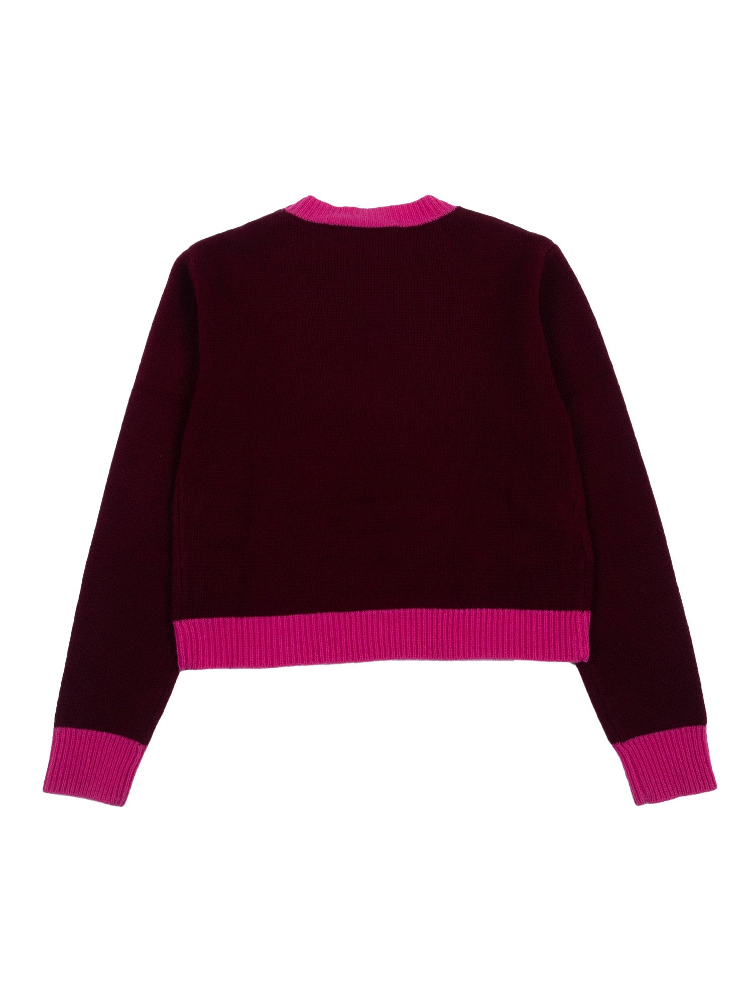 Knitwear Red Wool Cashmere Crewneck