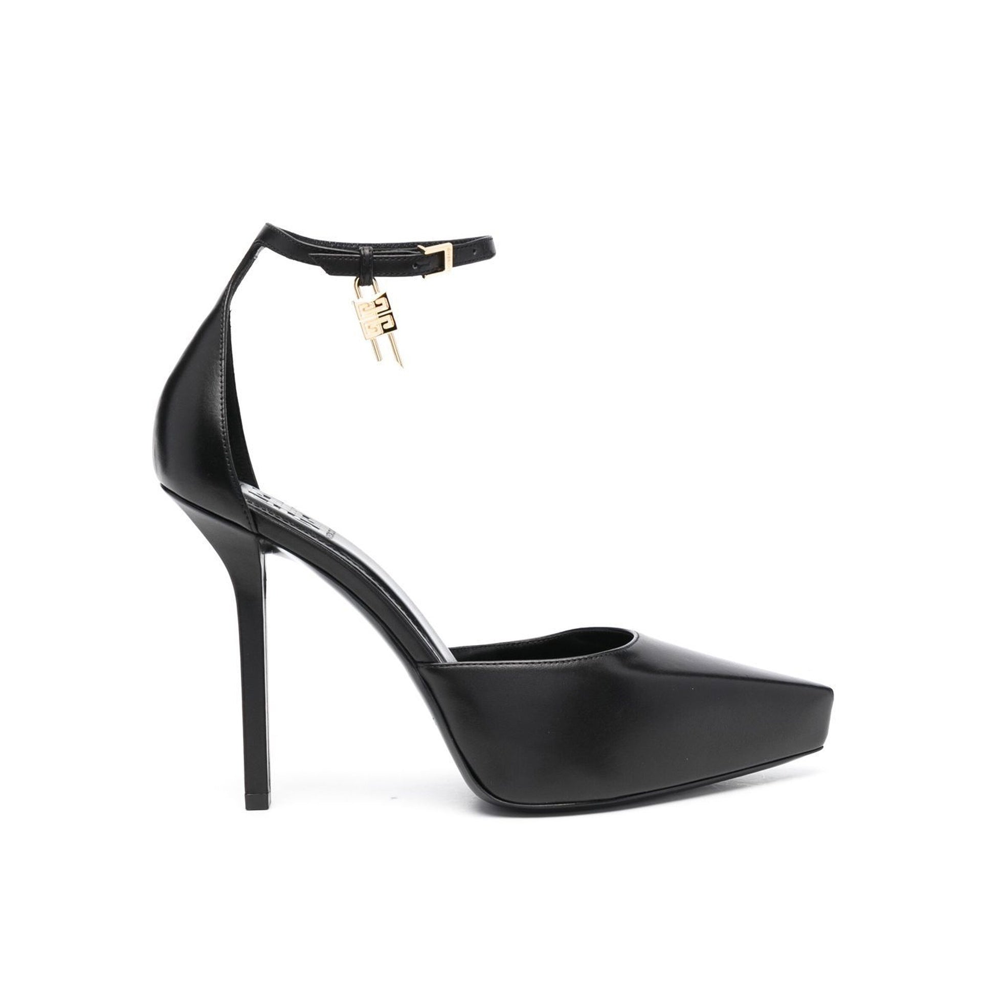 G-Lock Pumps Black Calf Leather