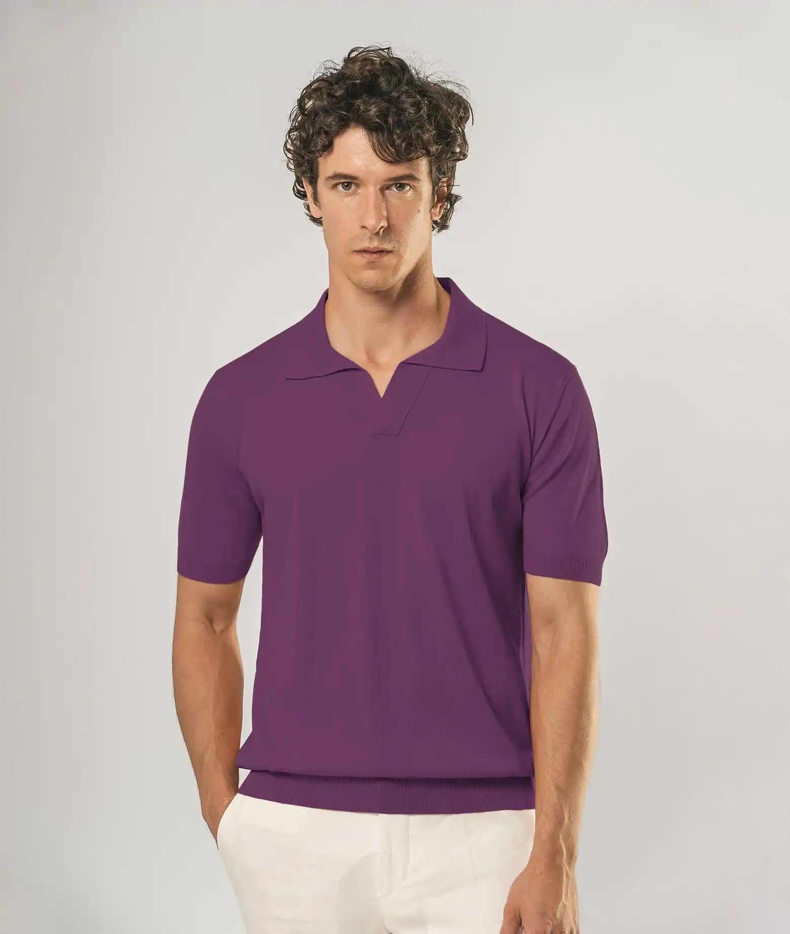 Silk Polo Tulum Ivory Basic Light Kintwear