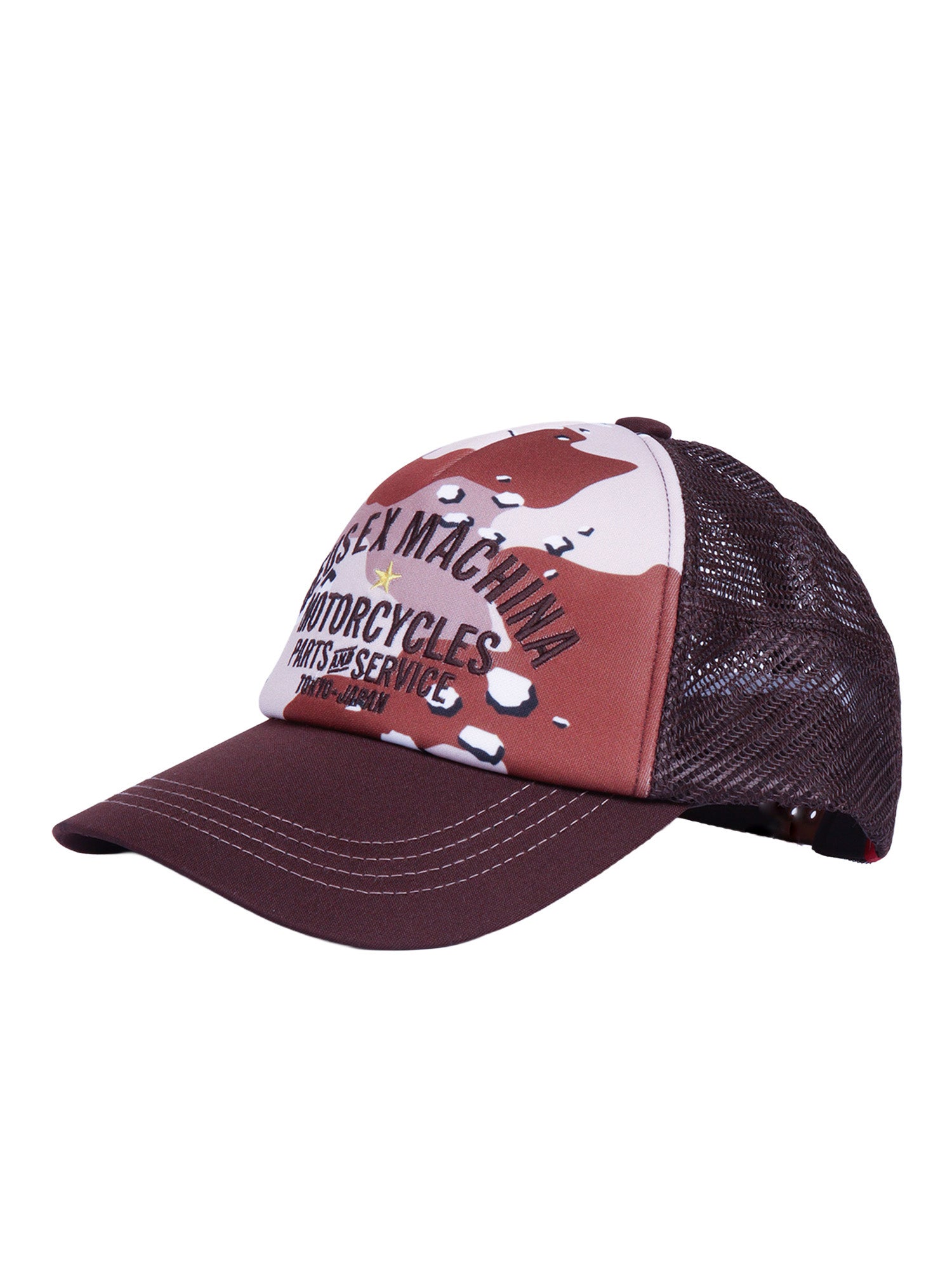 Tokyo Original Address Trucker Camo Brown Hat
