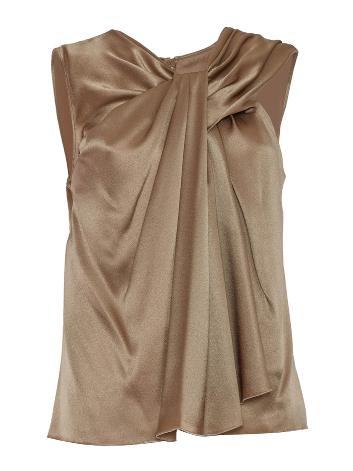 Top Beige Acrylic Silk