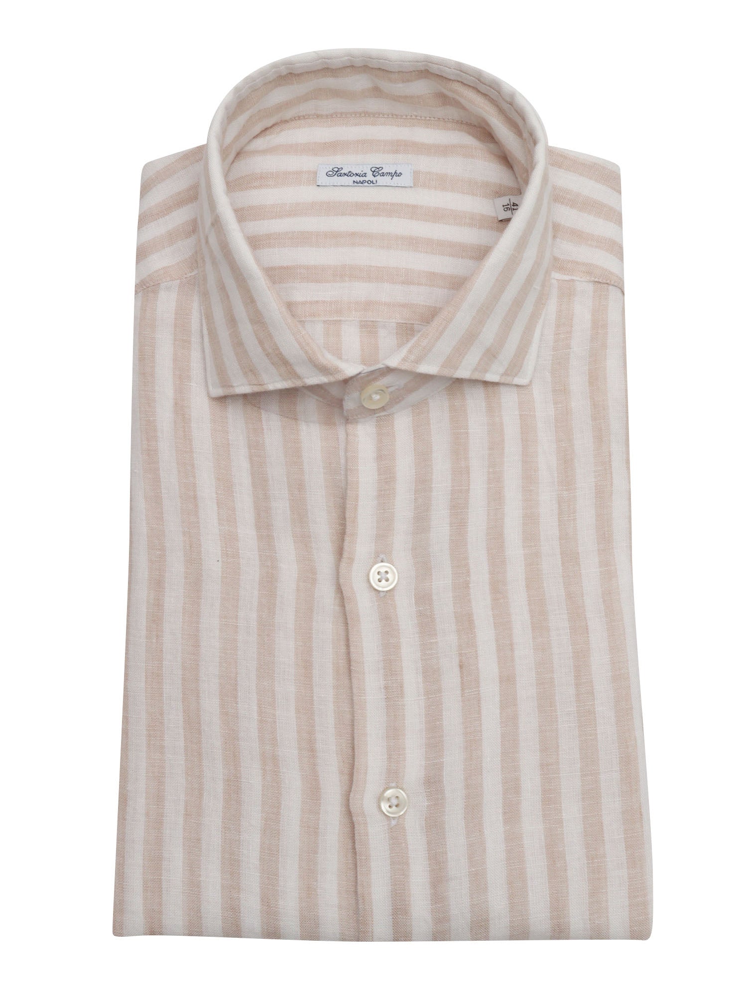 MAN SHIRT Beige Linen