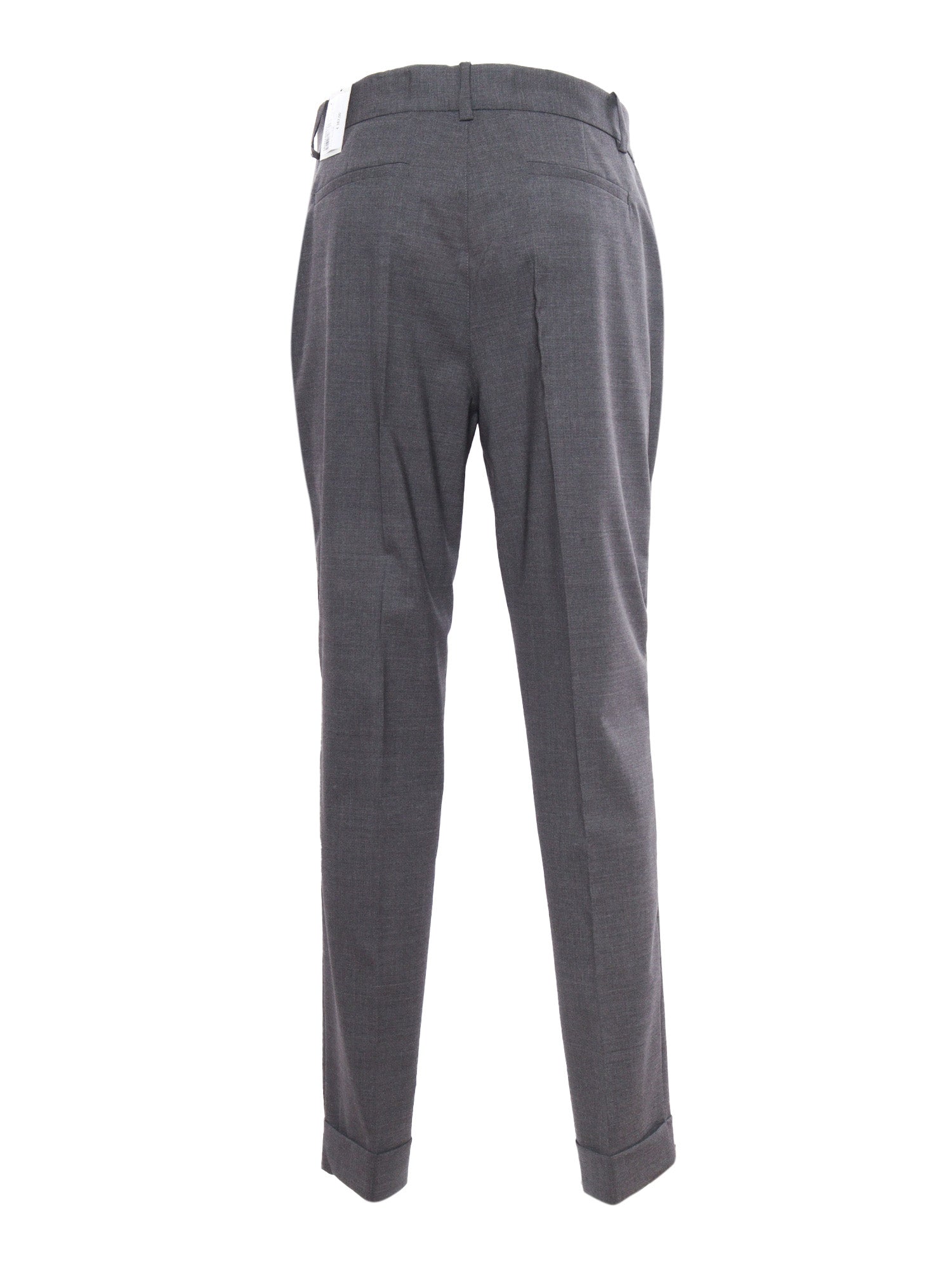 Pants Grey Virgin Wool Elastane