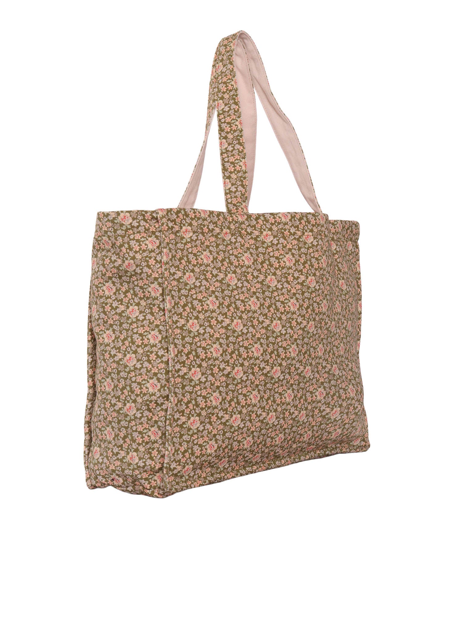 CABAS EMIKO BAG Green Cotton Handbag