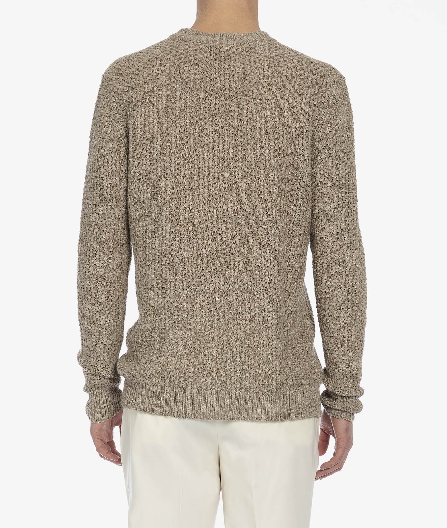 Wool And Silk Sweater Janeiro Ivory Maglieria Dis/lav Pesante