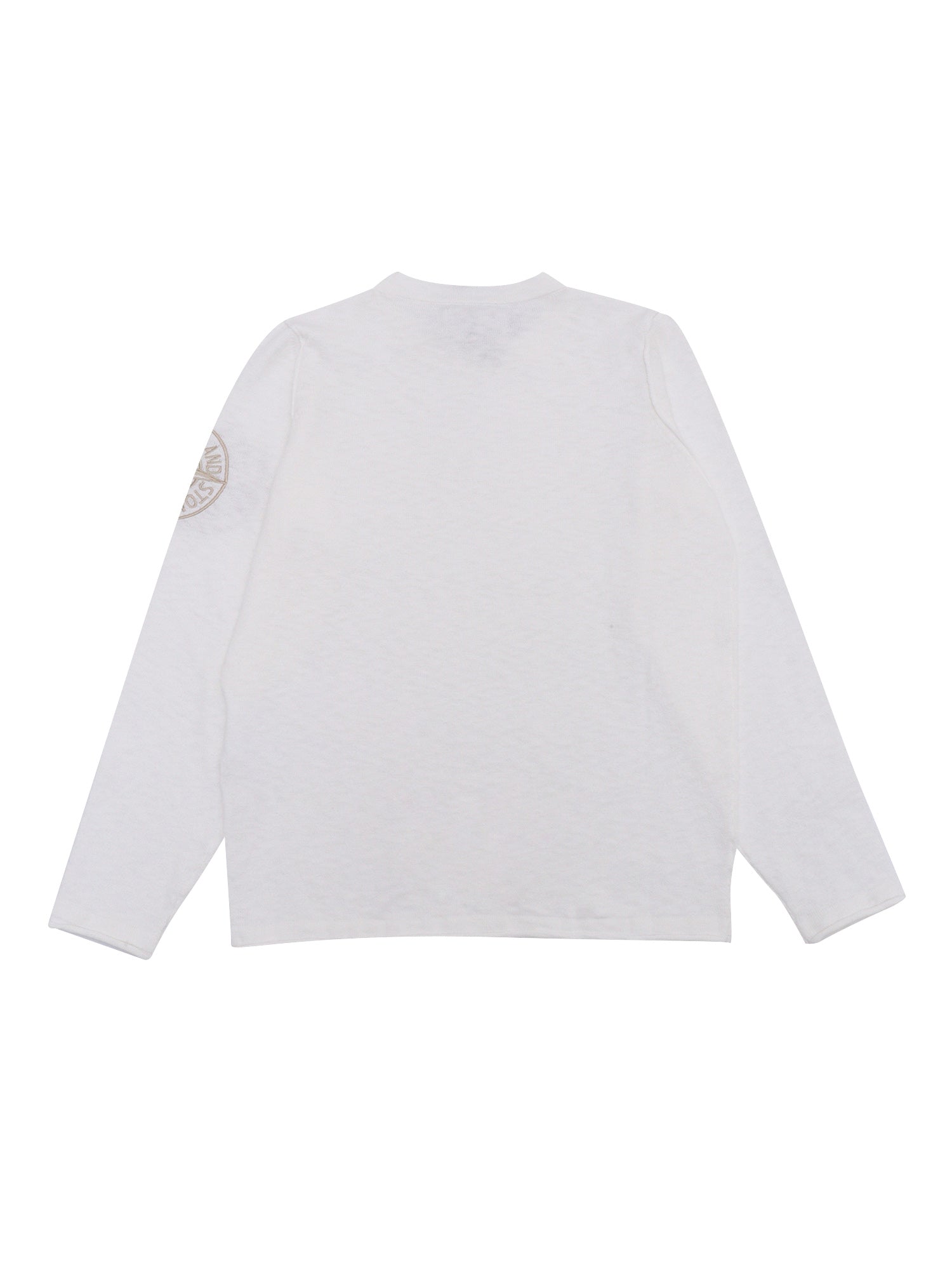 SWEATER White Cotton Polyamide Crewneck