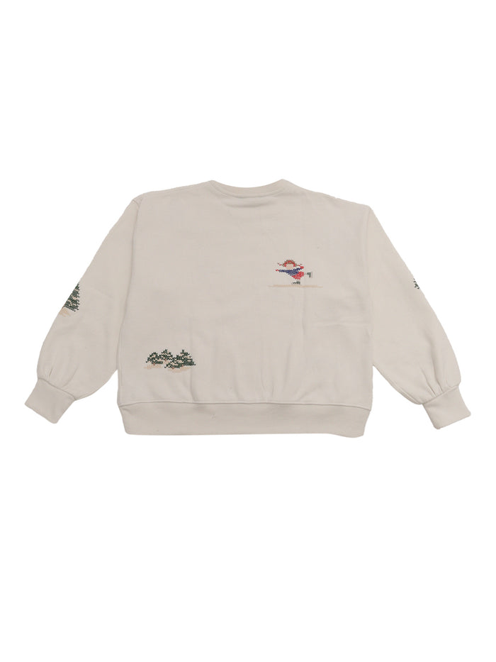 SMPLRCNPOFLC-KNIT SHIRTS-SWEATSHIRT White Cotton Polyester (recycled)