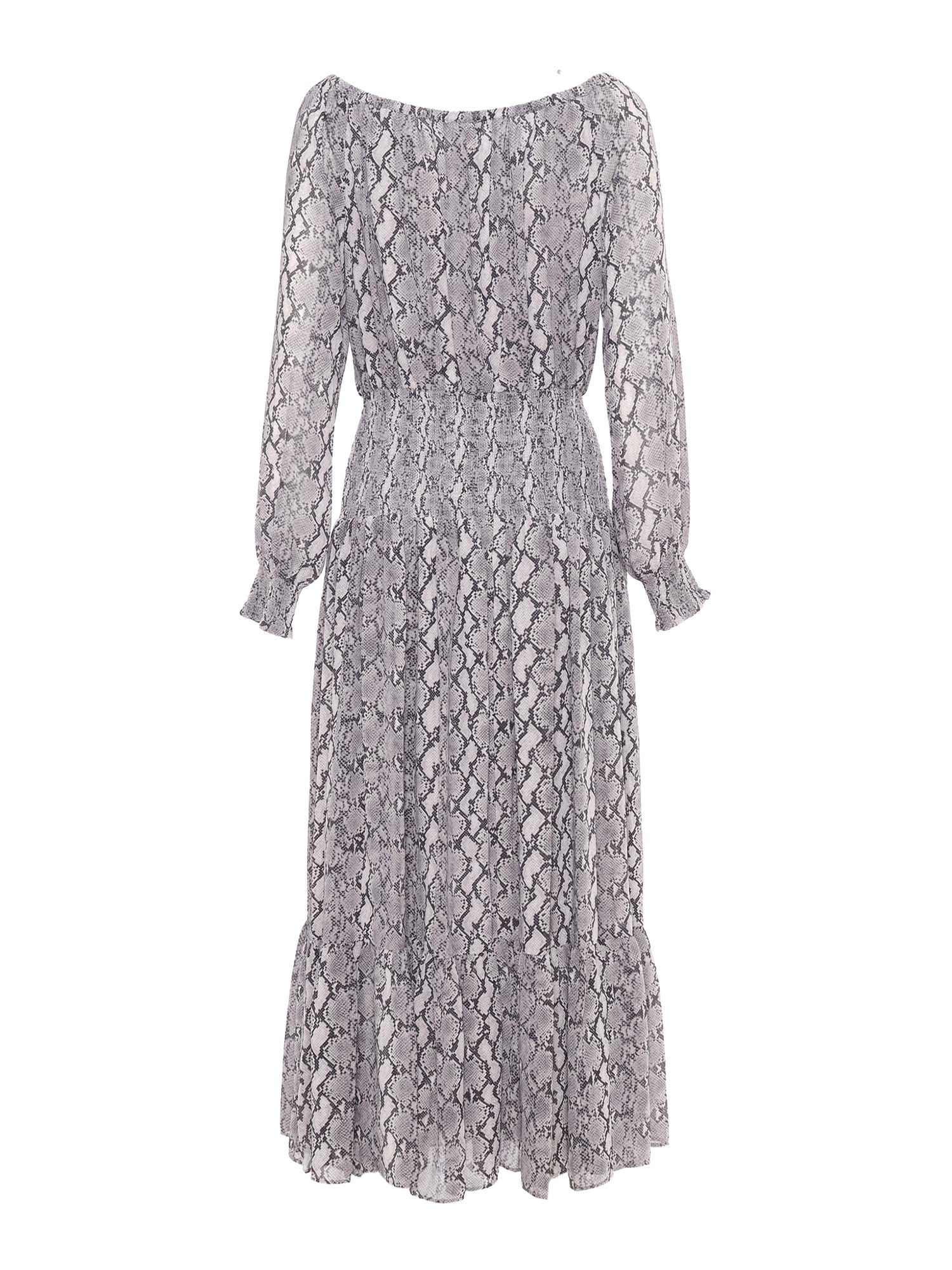 Maxi Smock Dress Black Recycled Polyester Midi