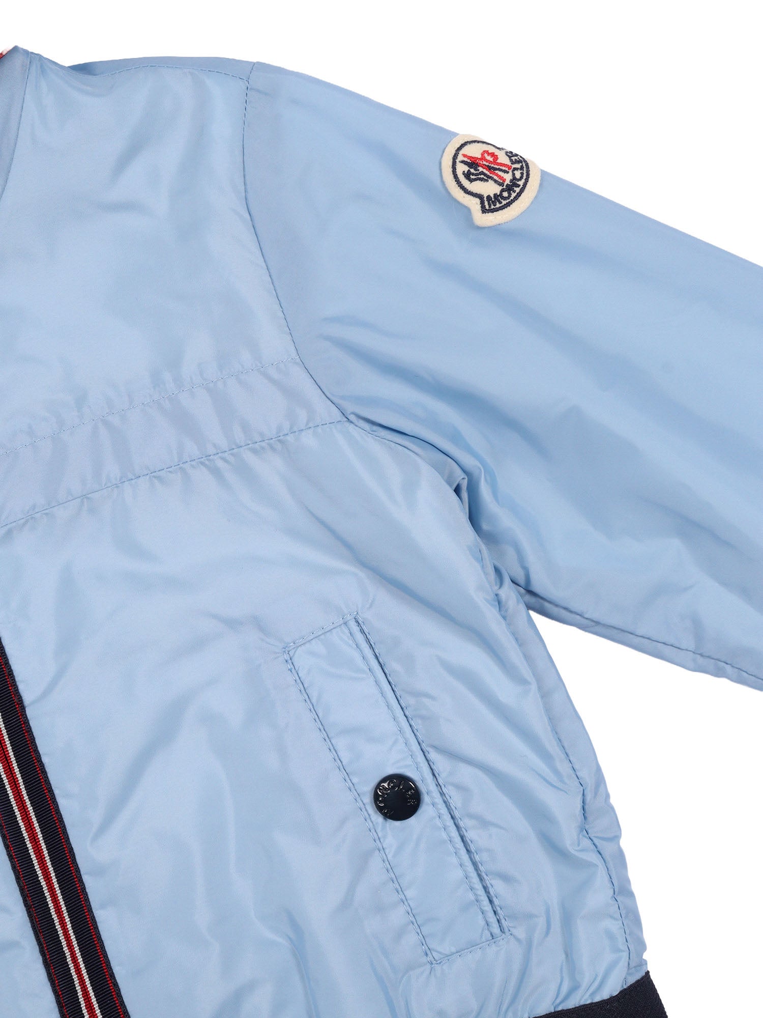 ANTON JACKET Light Blue Polyamide Lining Cotton Short Puffer