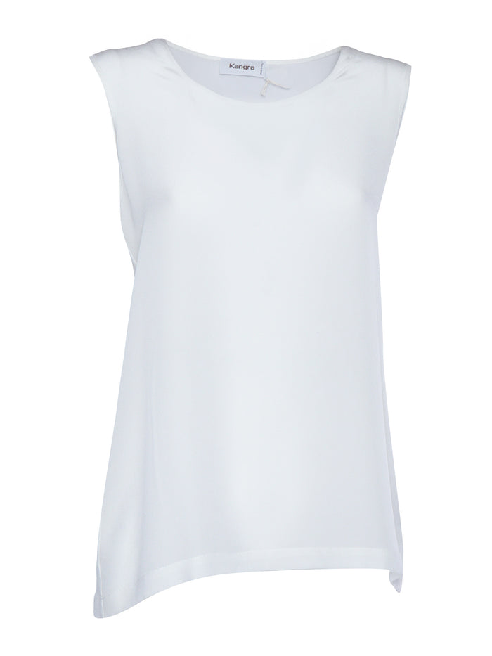 SILK TANK TOP White
