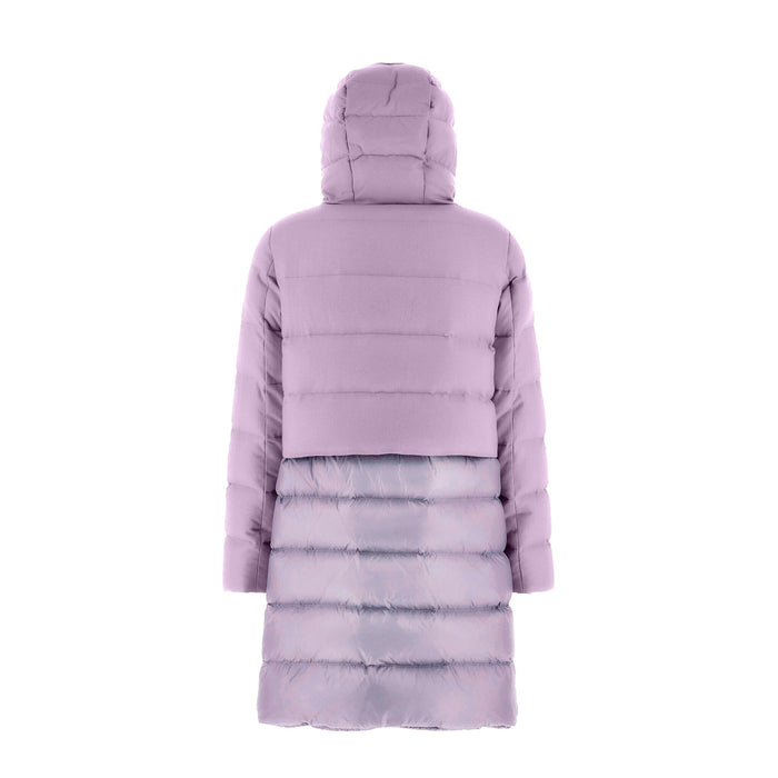 Herno Wool Down Coat Lilac Cashmere Silk