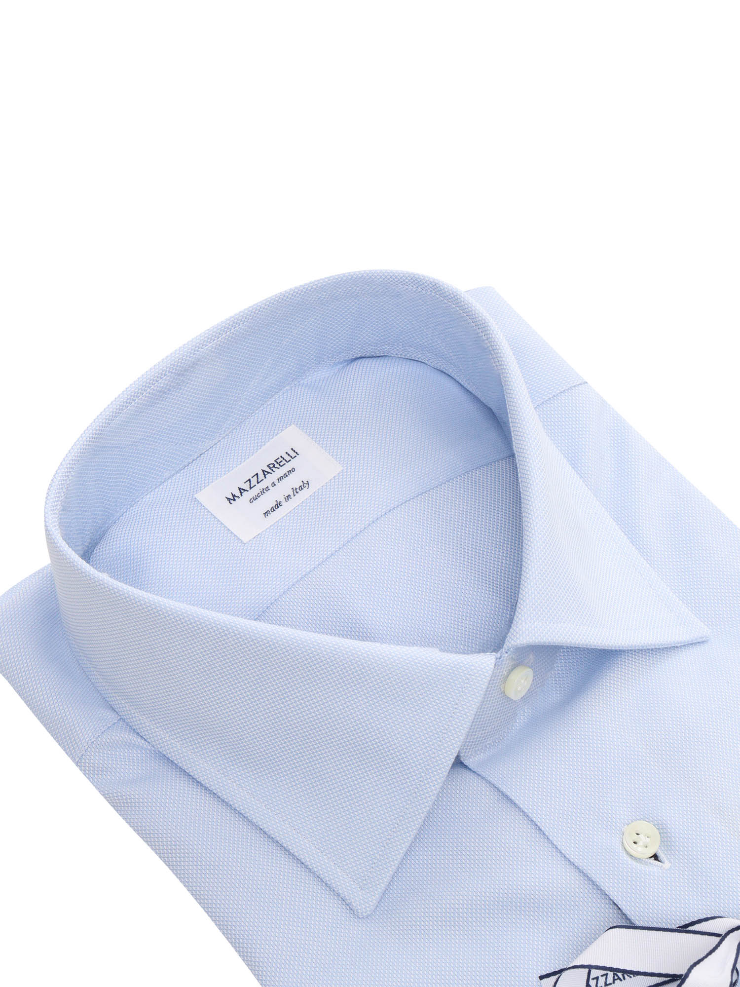 Slim Fit Shirt Light Blue Cotton
