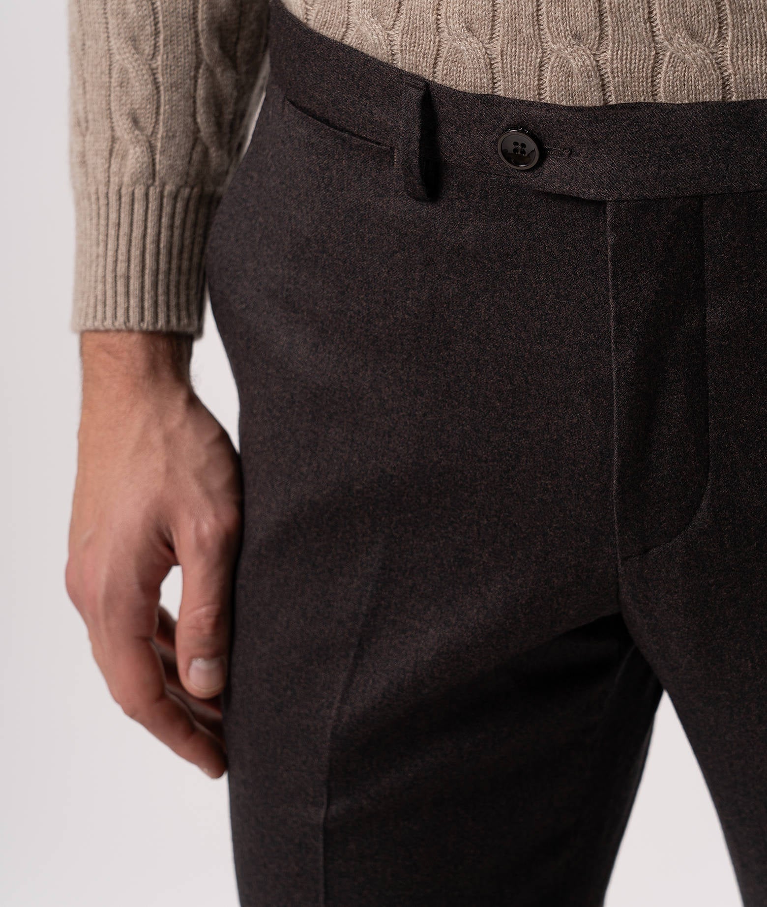 Wool Trousers Courchevel Blue Sportswear