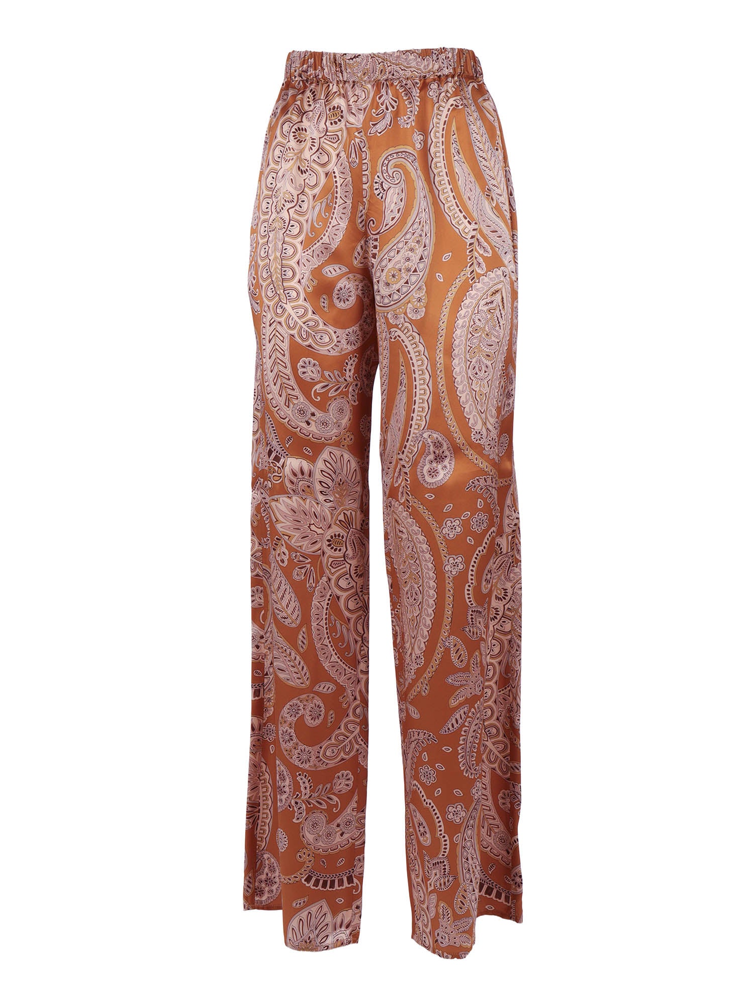 Trousers Beige Silk Pant