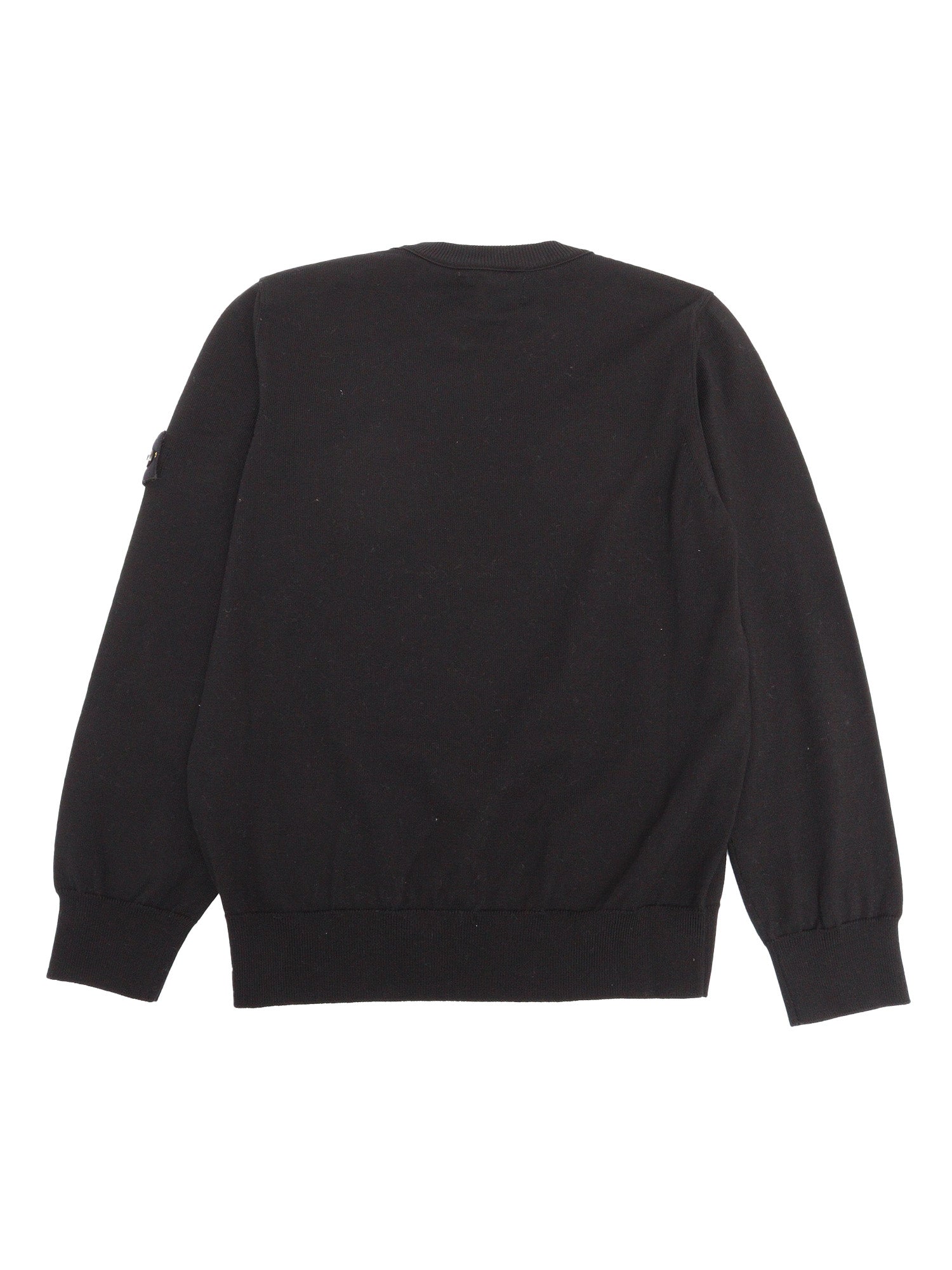 SWEATER Black Cotton Crewneck