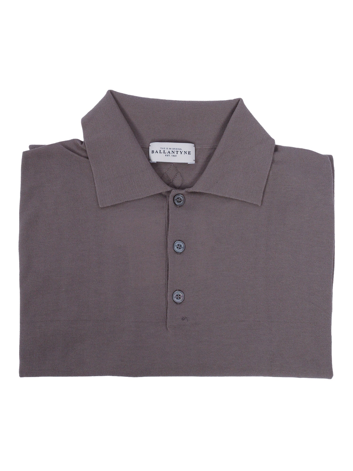 Short Sleeves Polo Grey Cotton