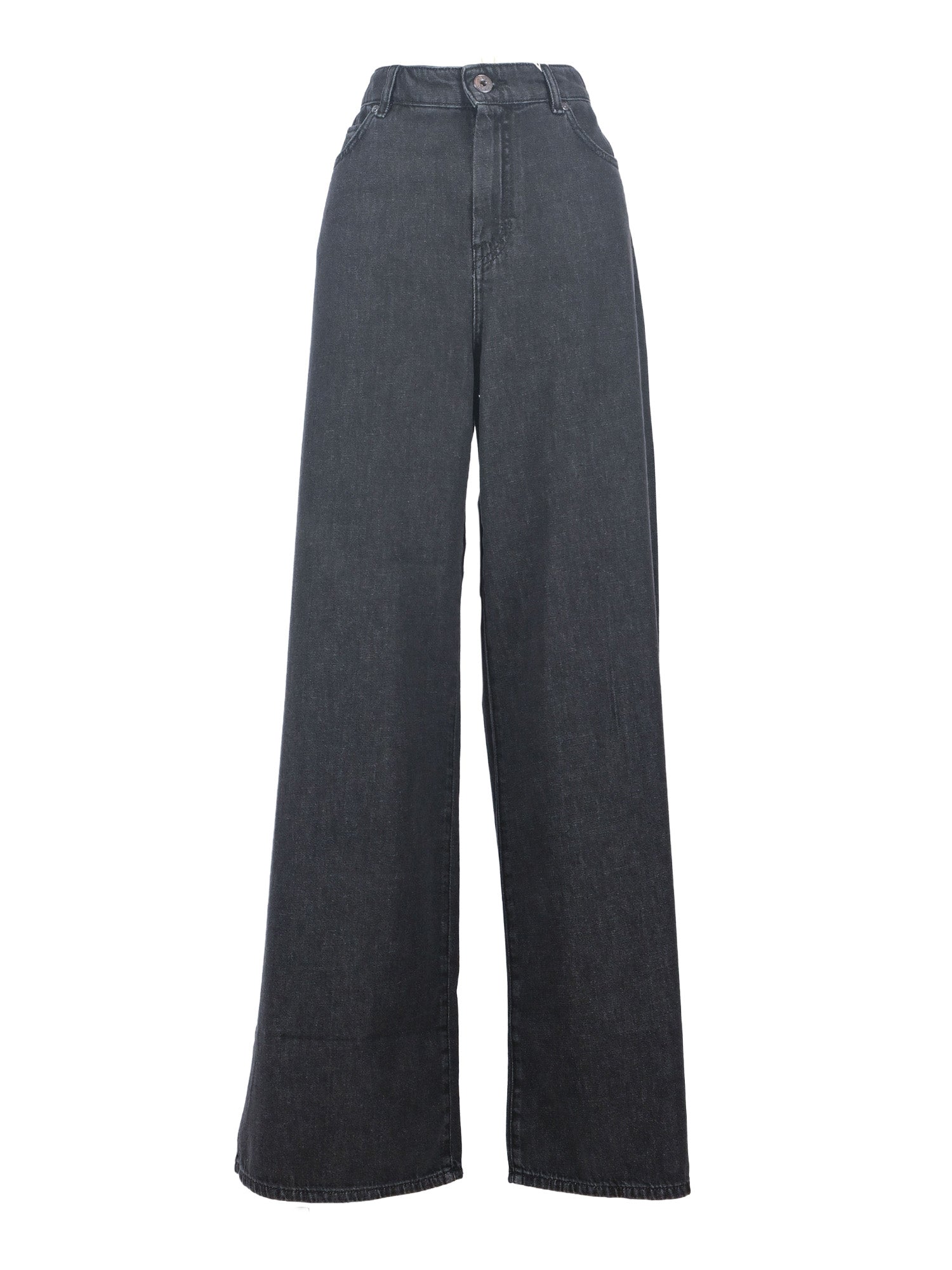 TROUSERS Black Cotton Pant