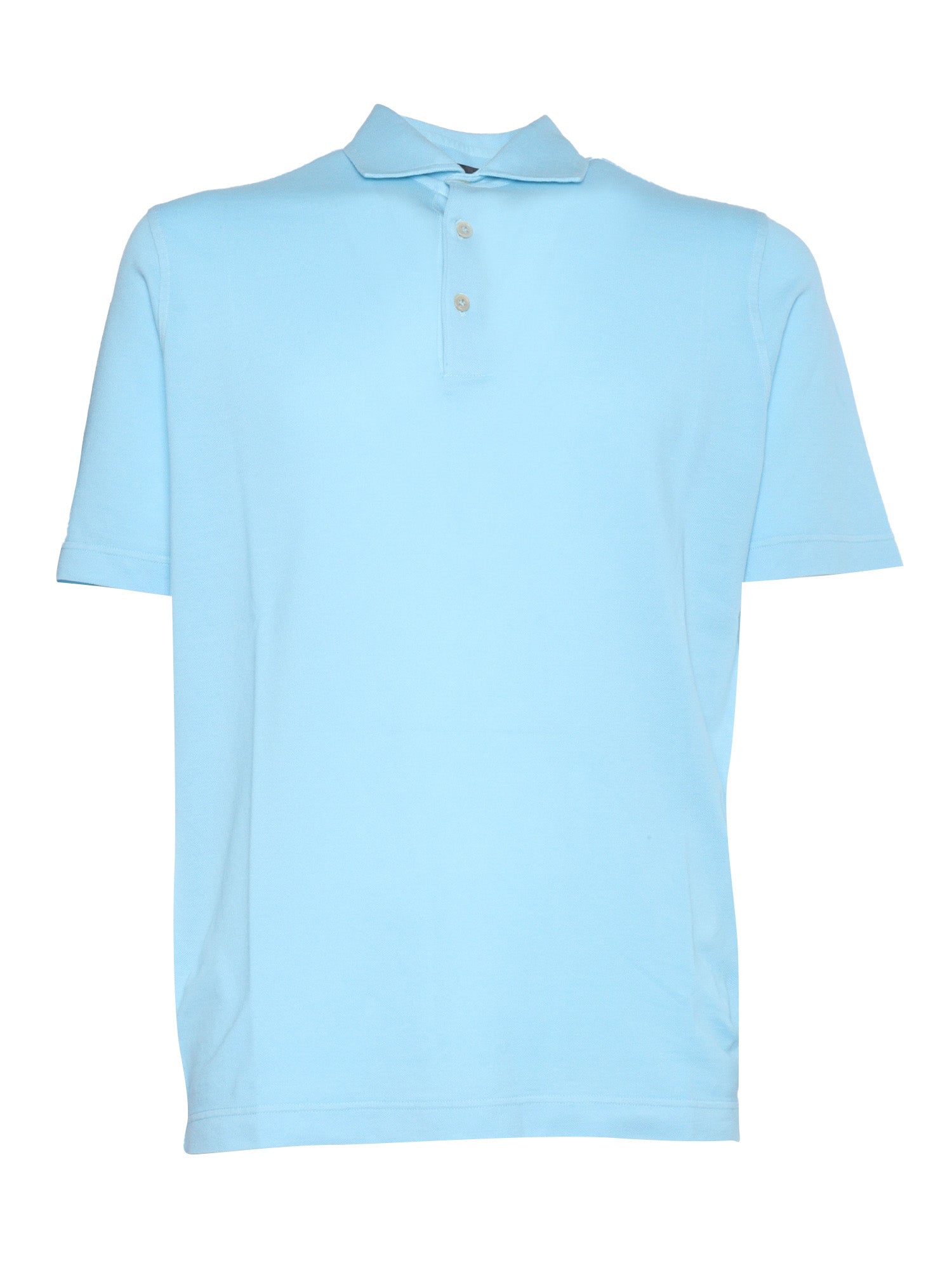 POLO SHIRT SS Blue Cotton