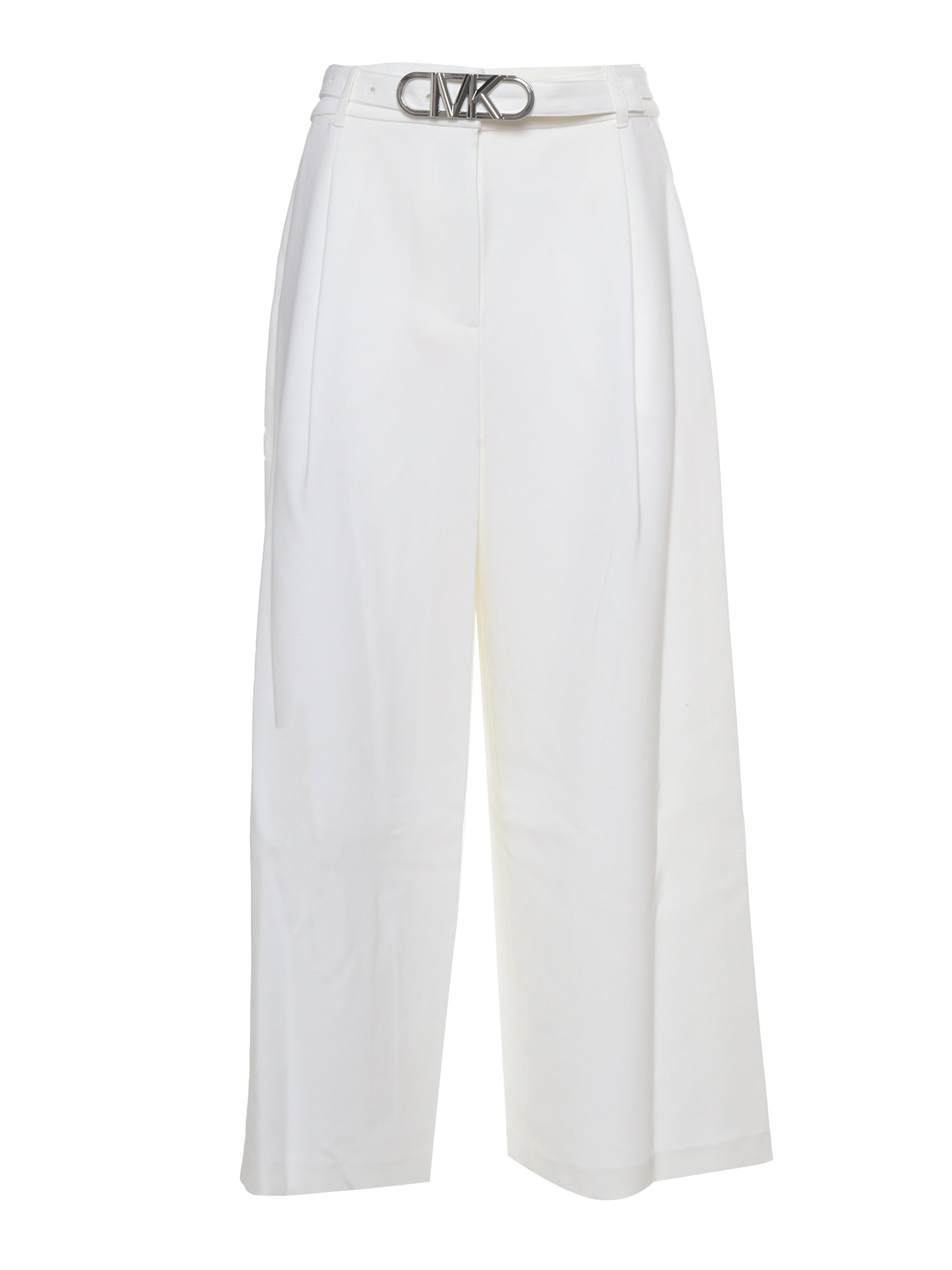 Wide leg pants White Polyester Elastane Wide/palazzo