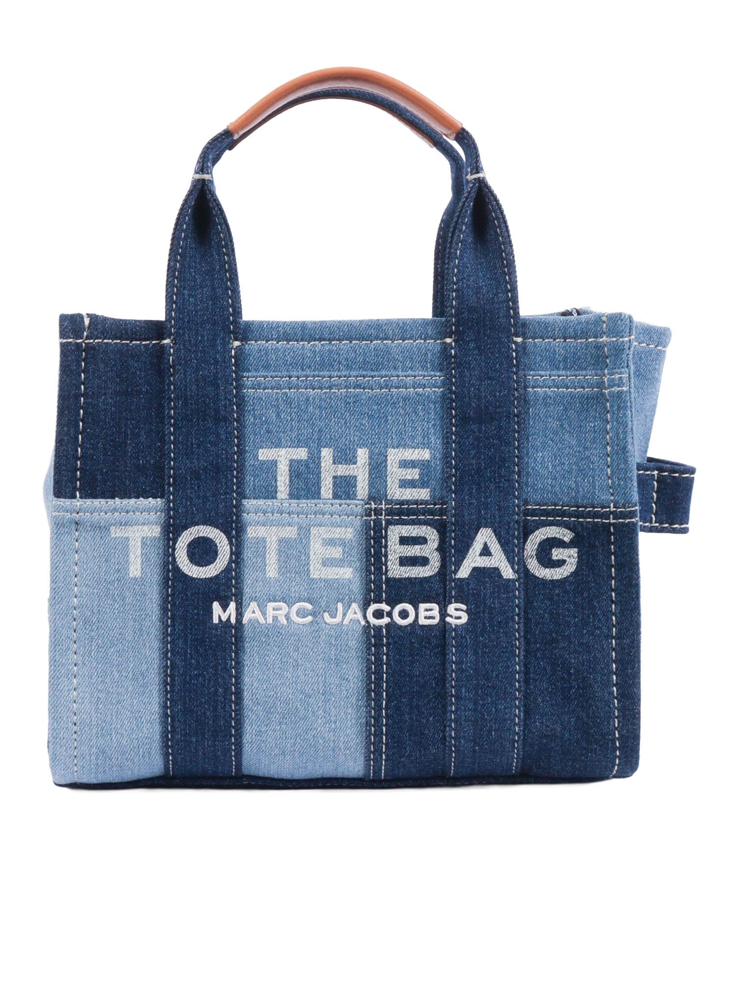 The Small Tote Blue Cotton Spandex Handbag
