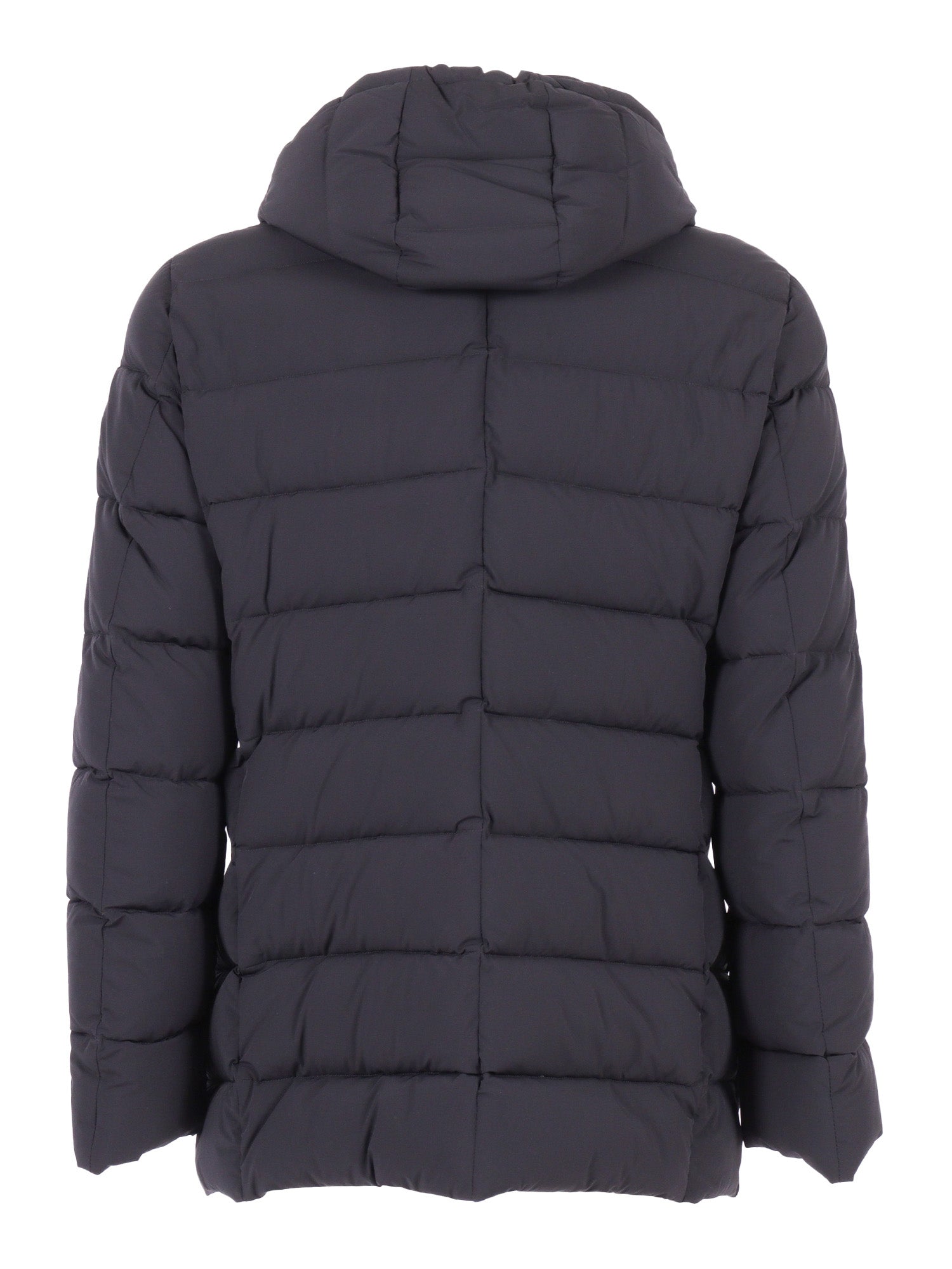 Florio-Kn Jacket Blue Polyamide Polyurethane Coat