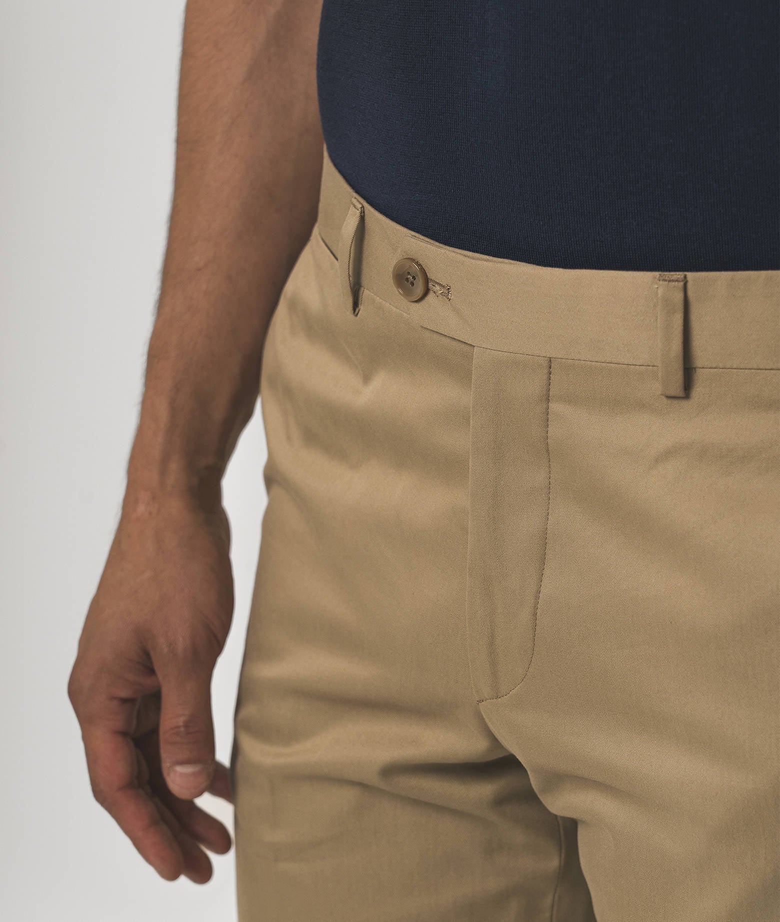 Cotton Chino Ischia Blue Sportswear Trousers