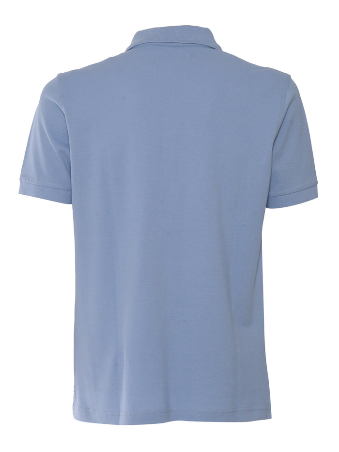 PIQUET POLO Light Blue Cotton Elastane Shirt