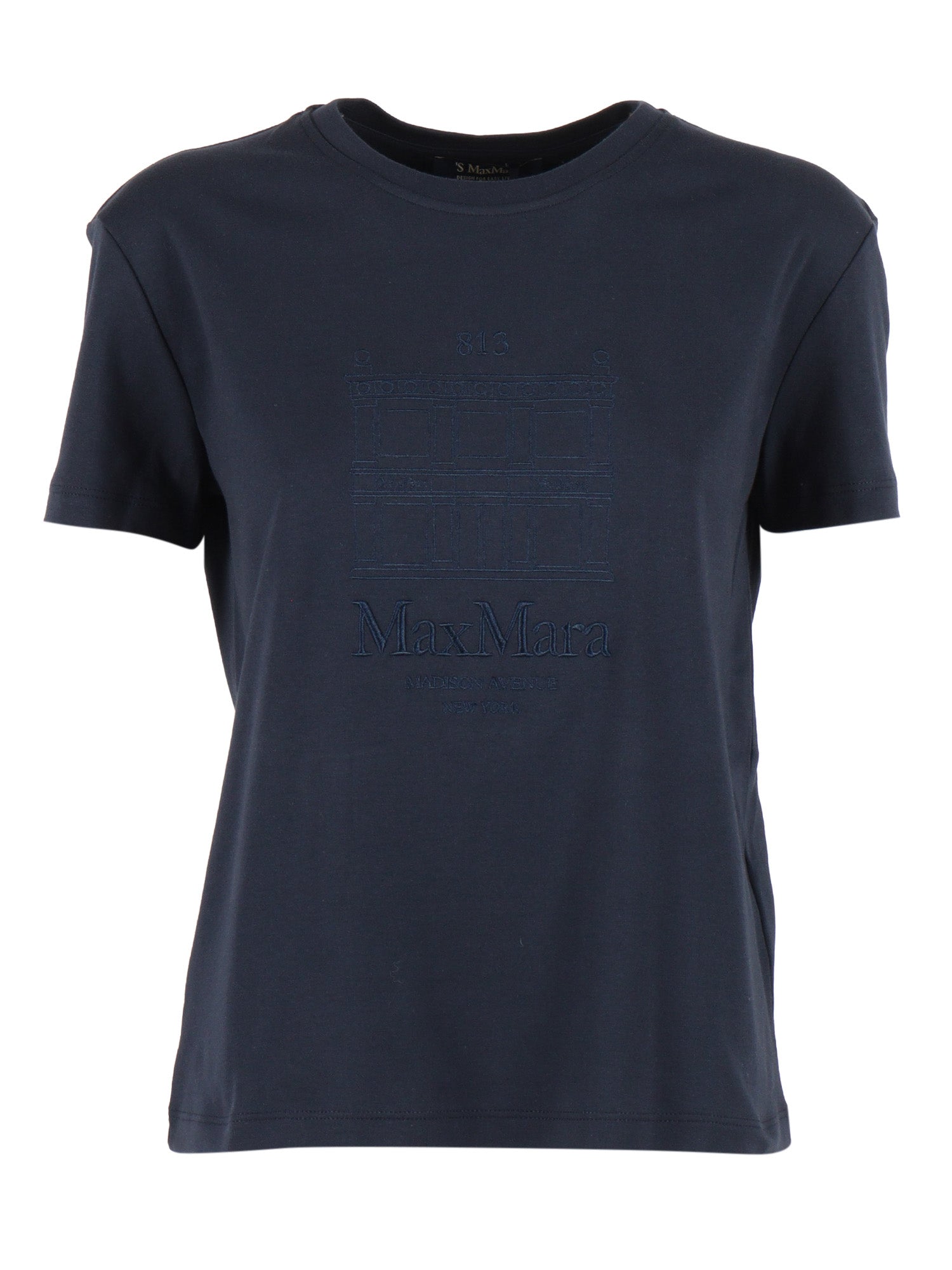 T-SHIRT Blue Cotton Short Sleeves