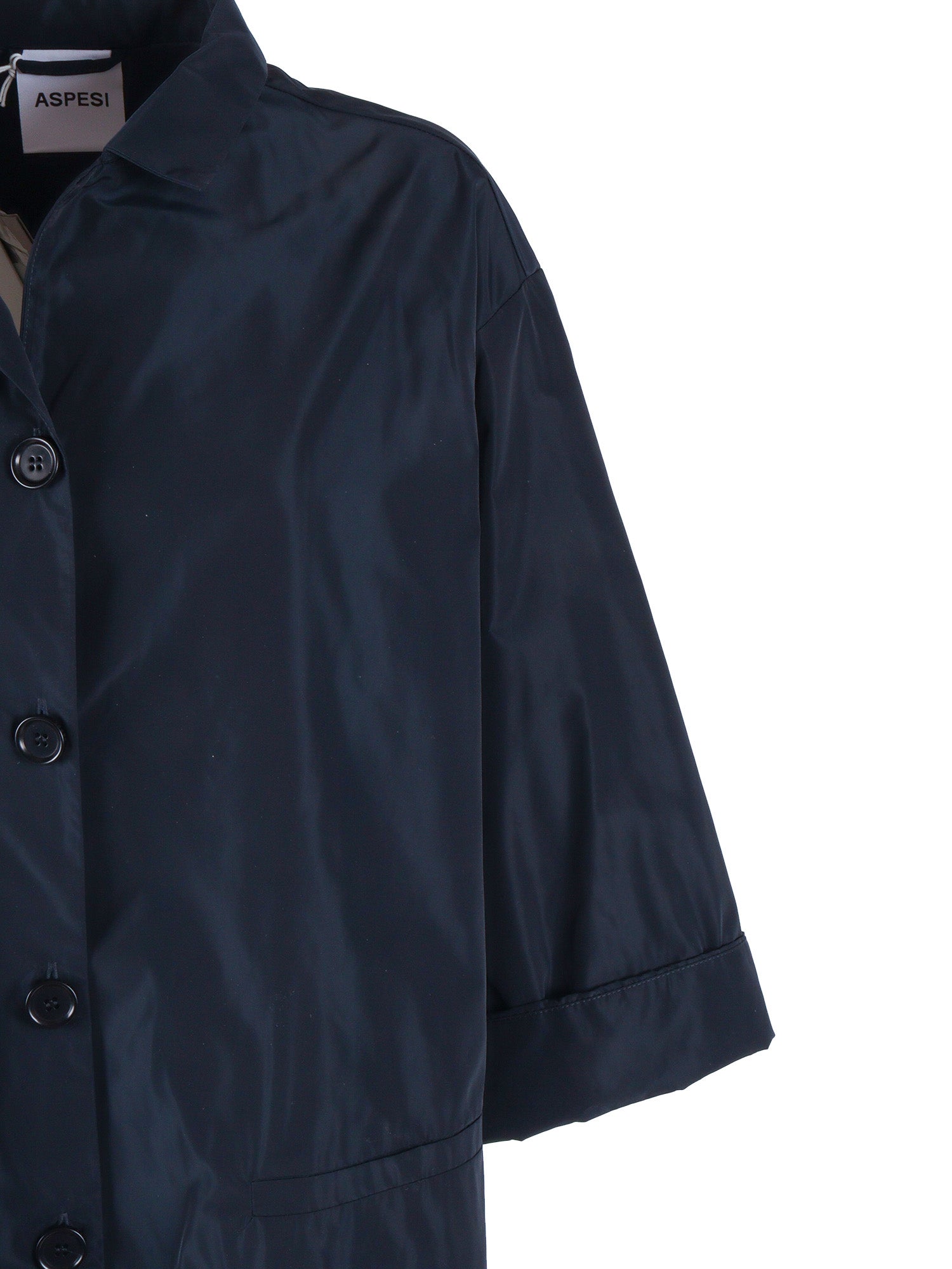 COAT Blue Polyester Raincoat