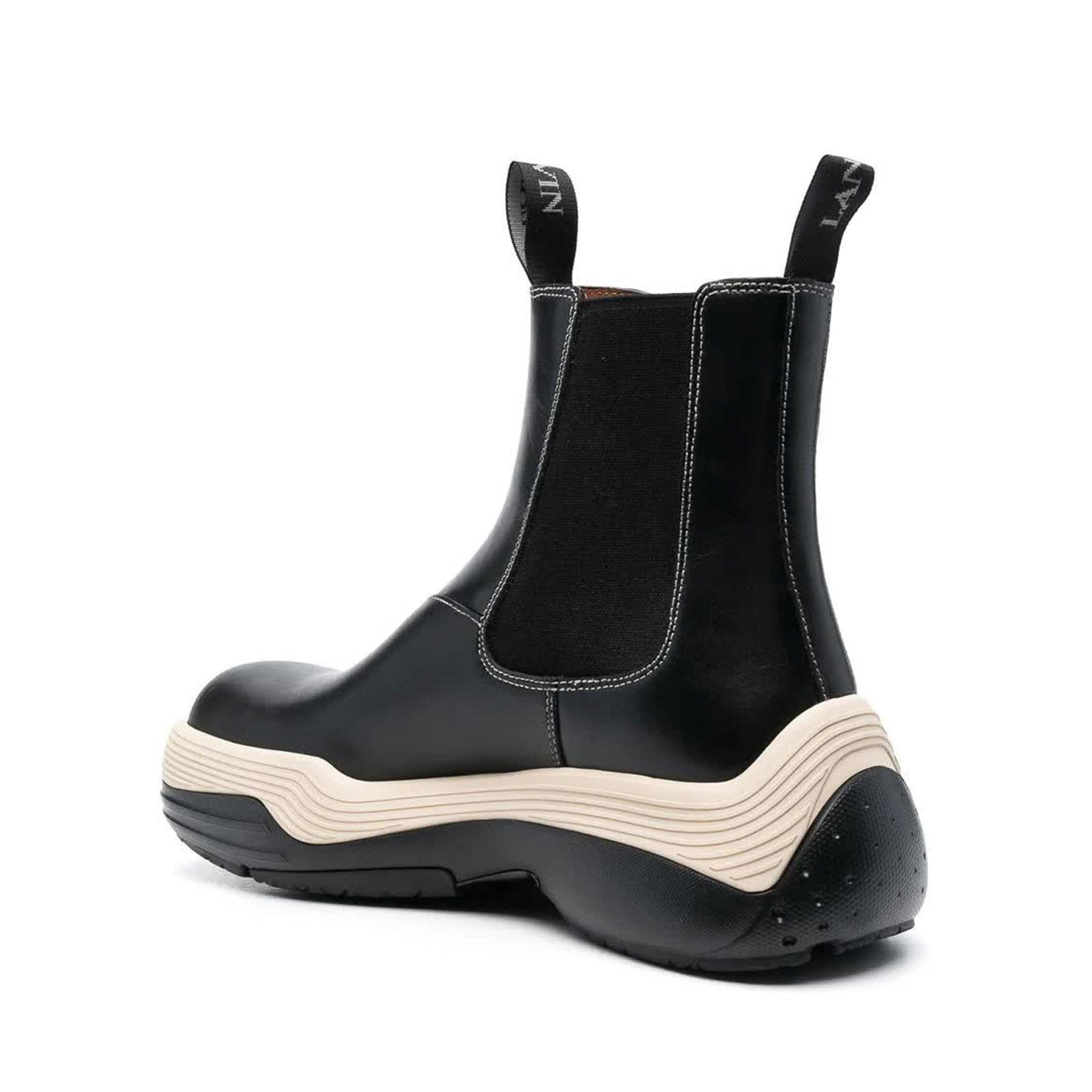 Lanvin Leather Boots Black Calf