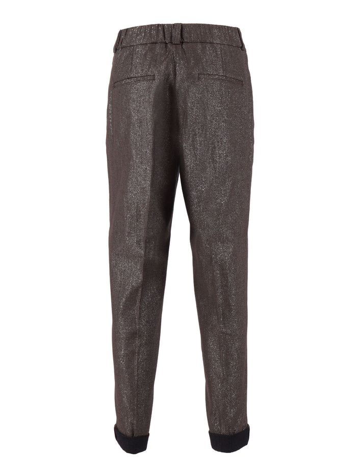 WOMAN TROUSERS Brown Pant
