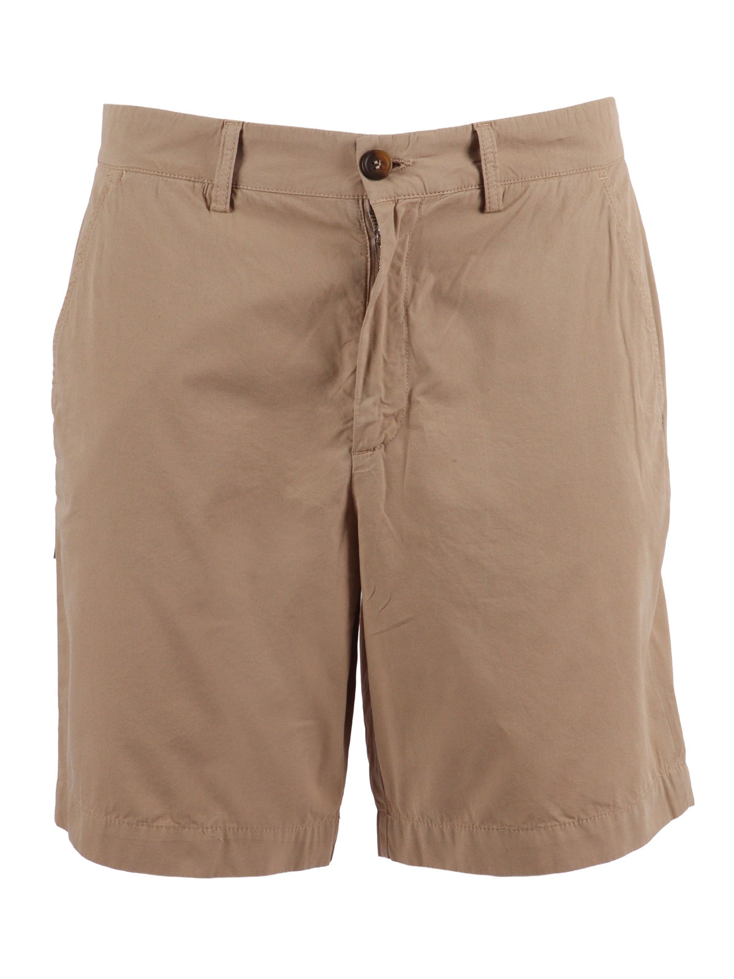 Sasanoa Short Beige Cotton Bermuda