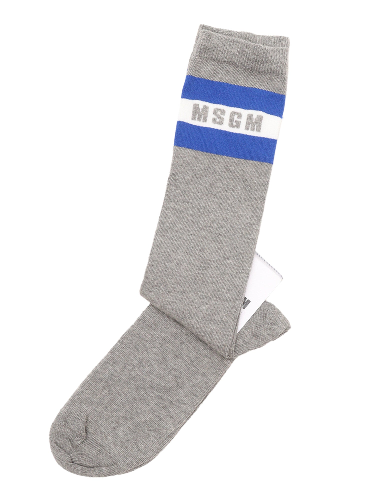 Long Socks Unisex Grigio Melange-Grey Me 90 Cotton Nylon Elastane
