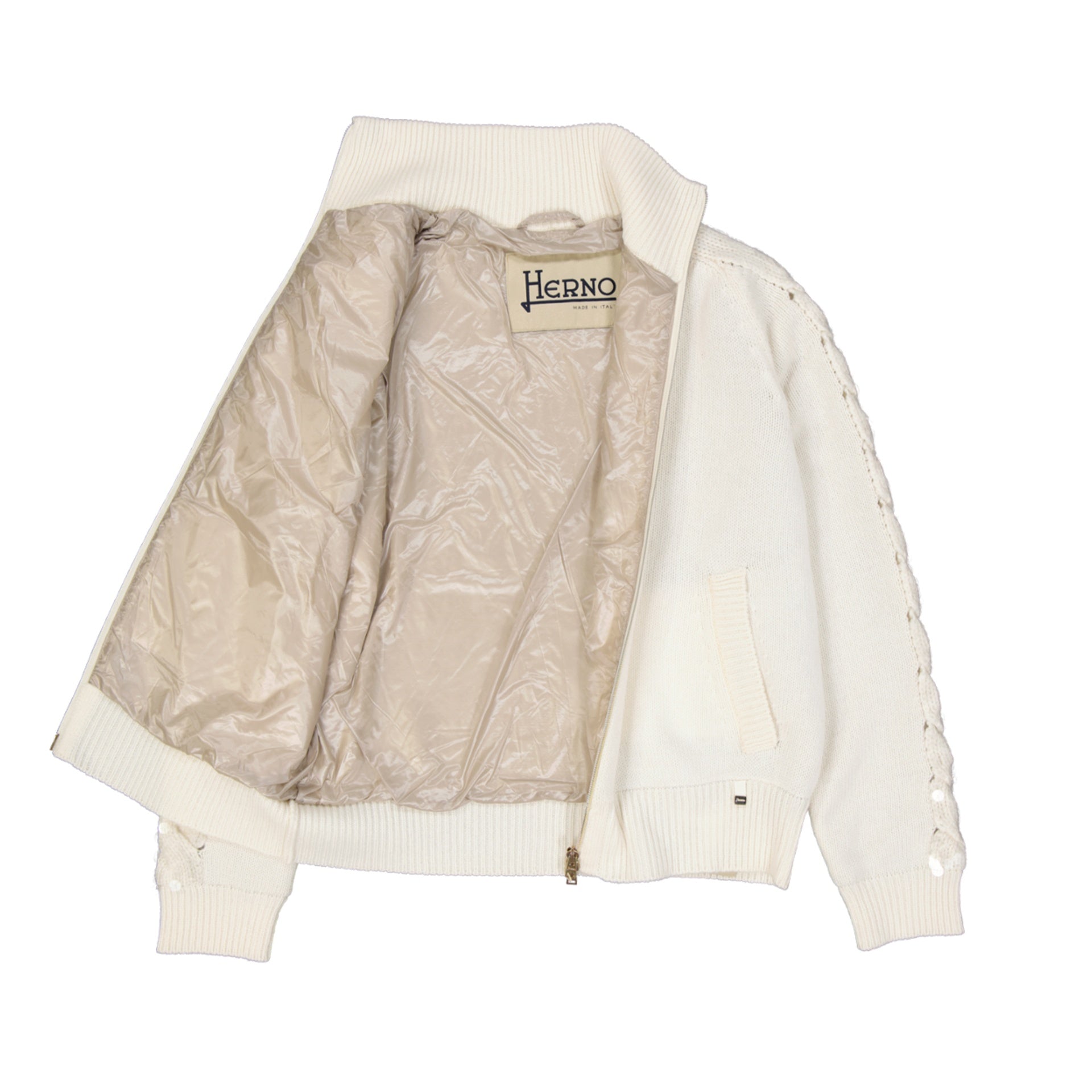 Herno Cashmere Cardigan White