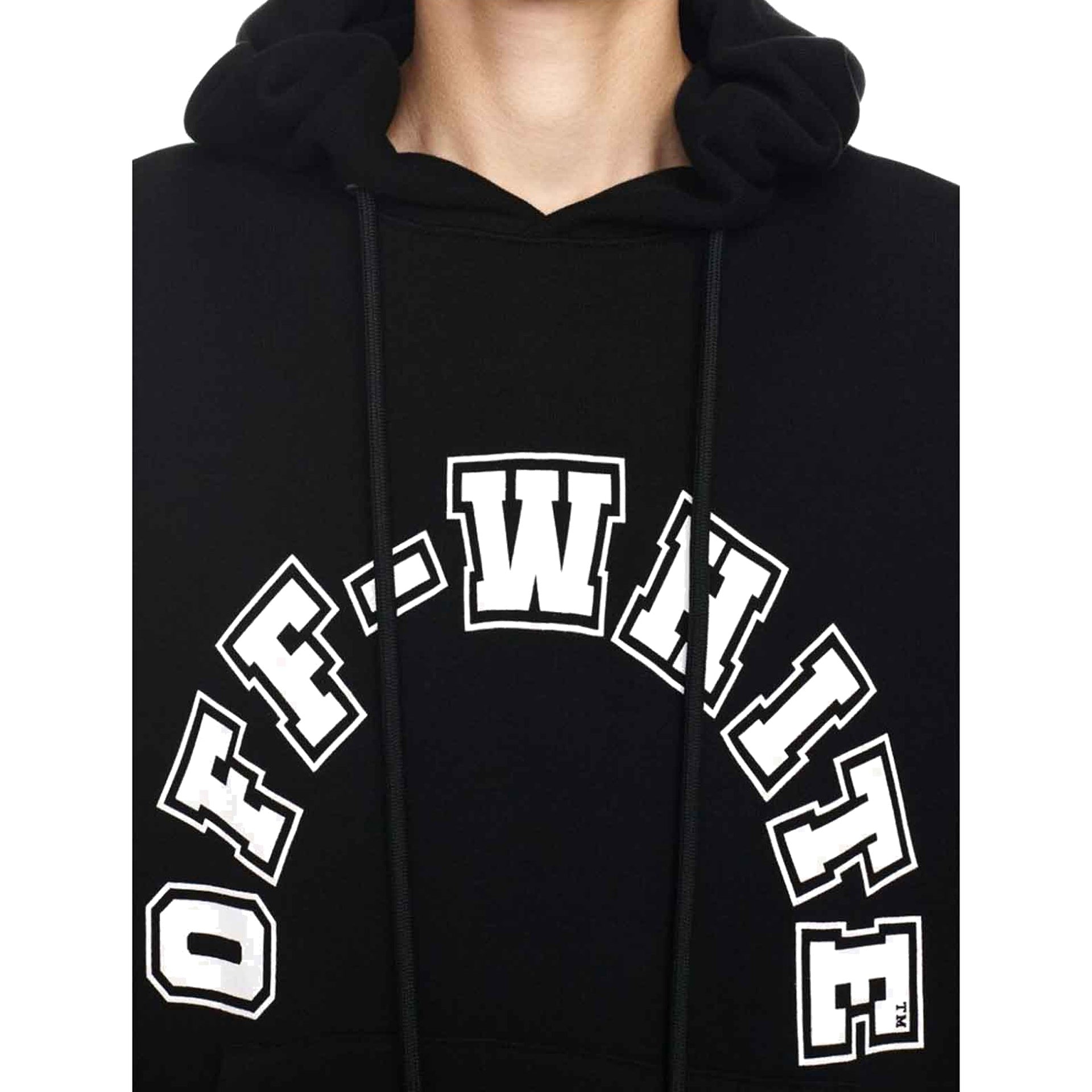 Off-White Hooded Sweatshirt Black Cotton