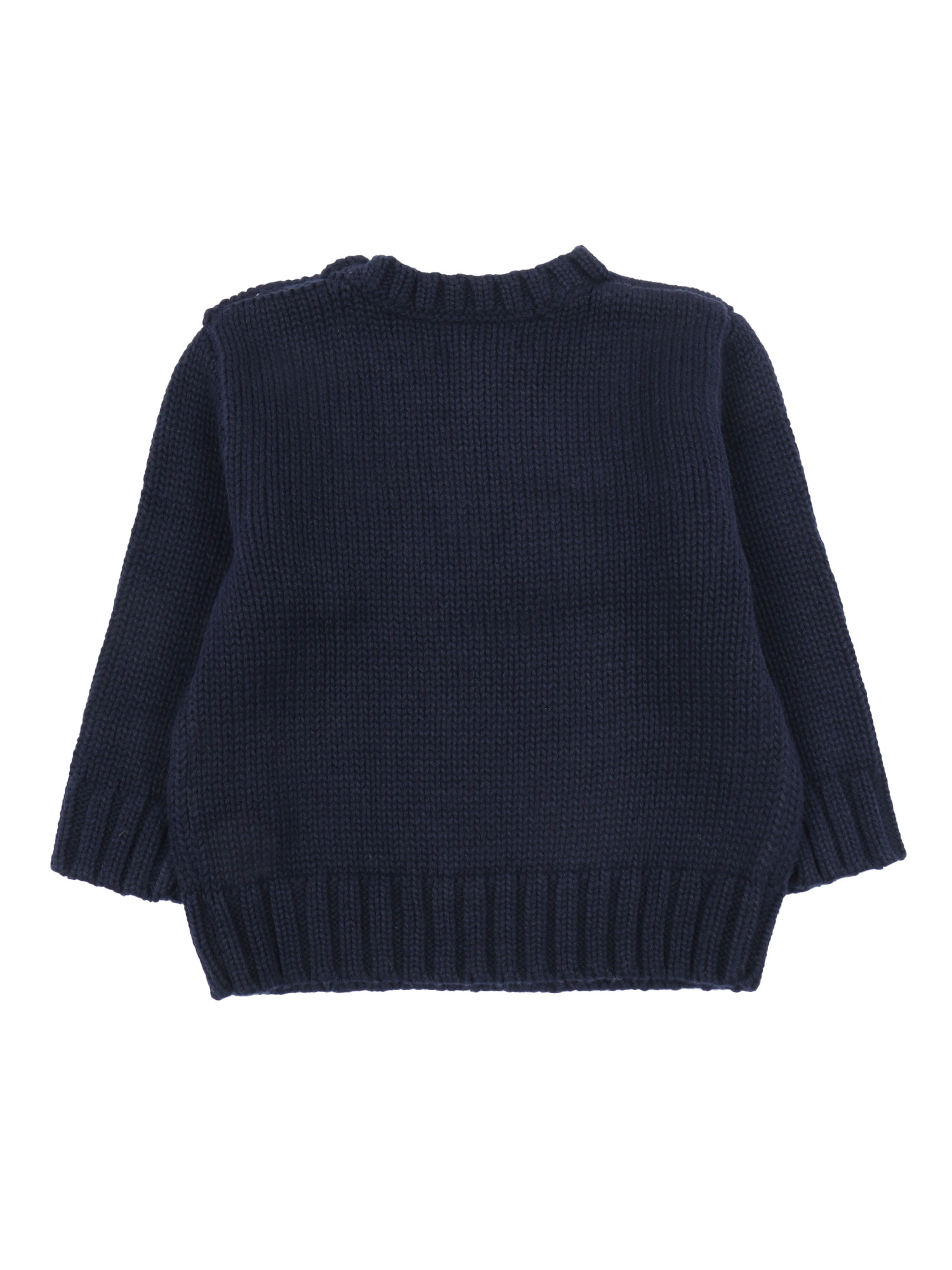 FLAG CN SWTR-TOPS-SWEATER Blue Cotton Crewneck