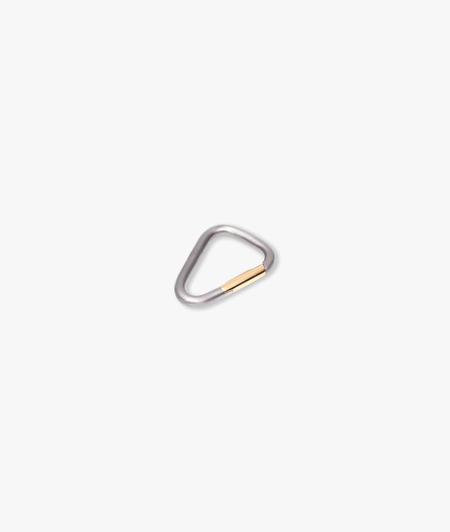 Titanium And Yellow Gold Triangle Key Holder Neutral