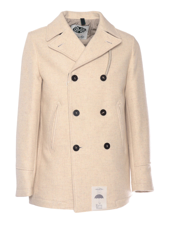 PEACOAT ISLAND (S) Beige Coat