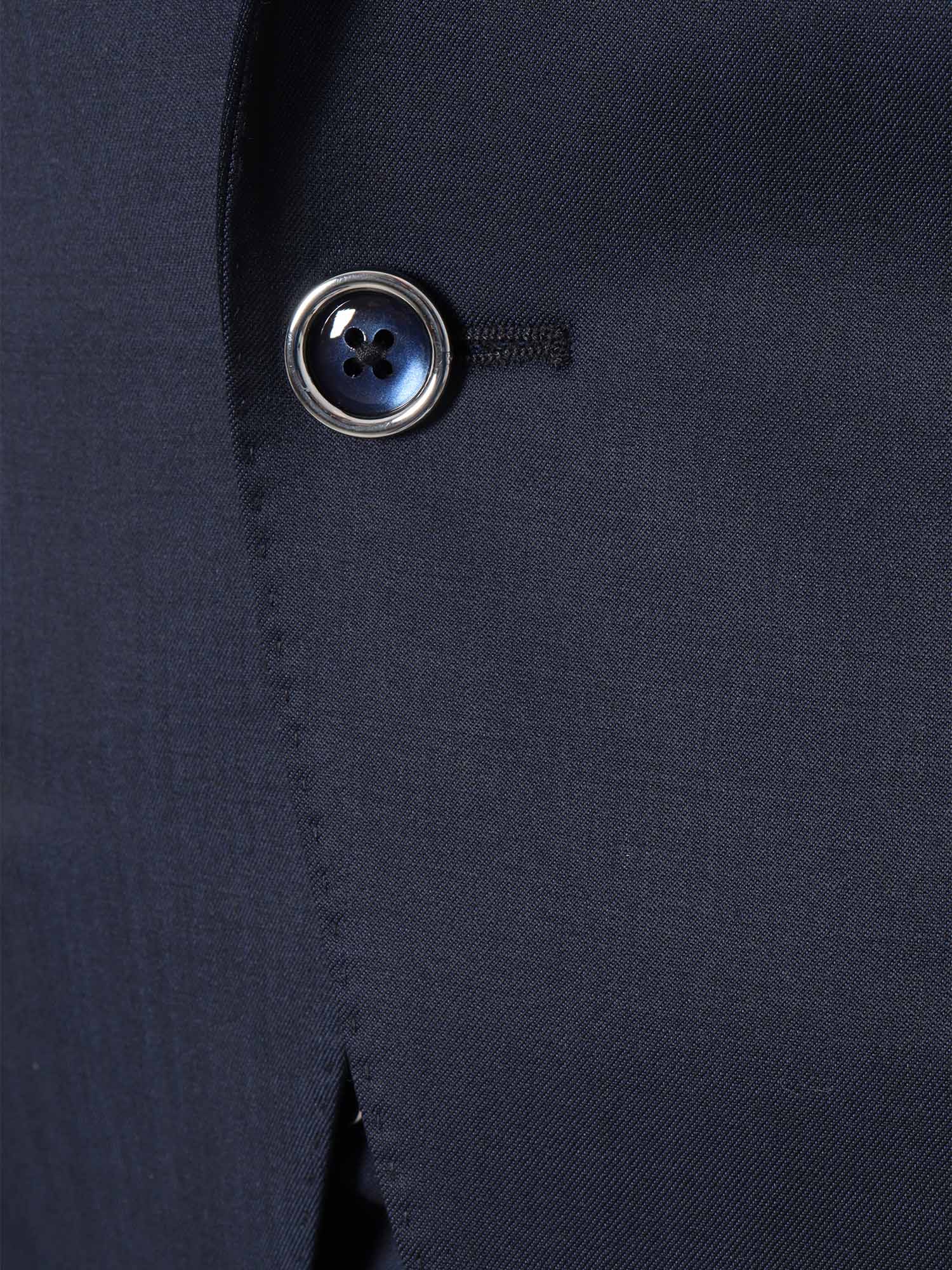 Blue satin suit Virgin Wool Mohair Jacket