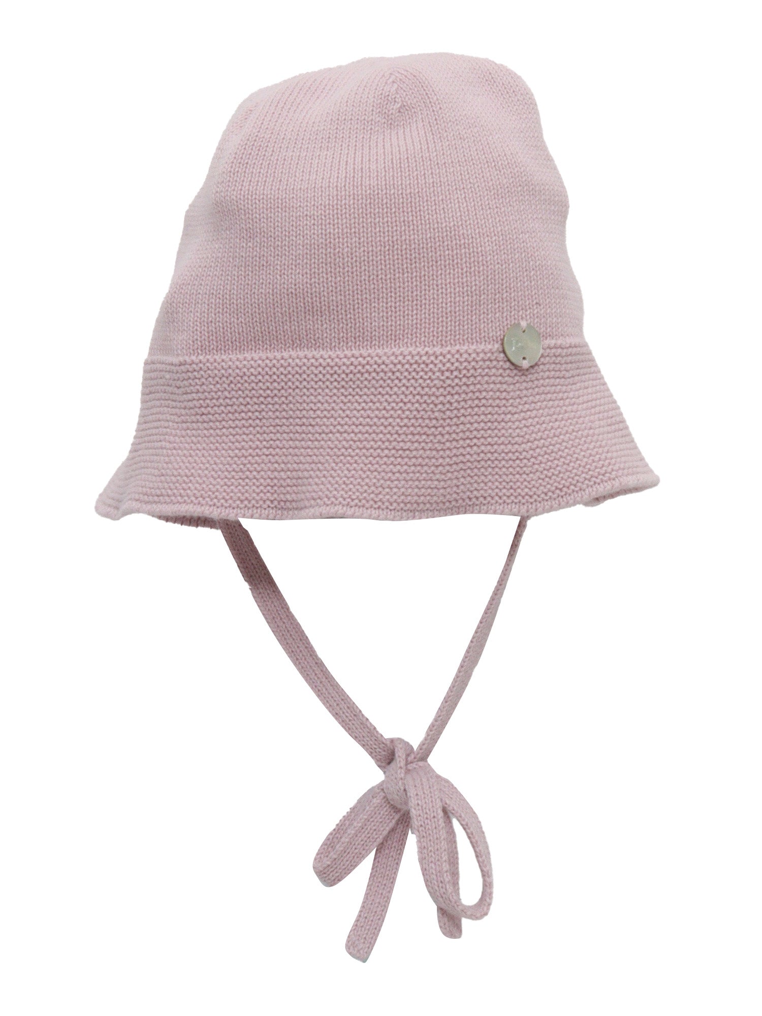 Pink baby hat White Cotton