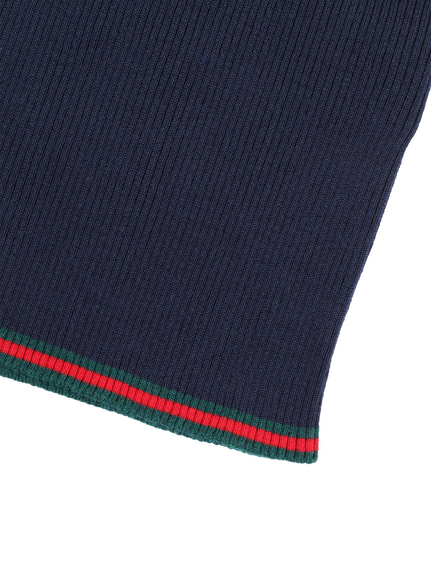 J L-S Turtleneck Wool Rib St W Blue