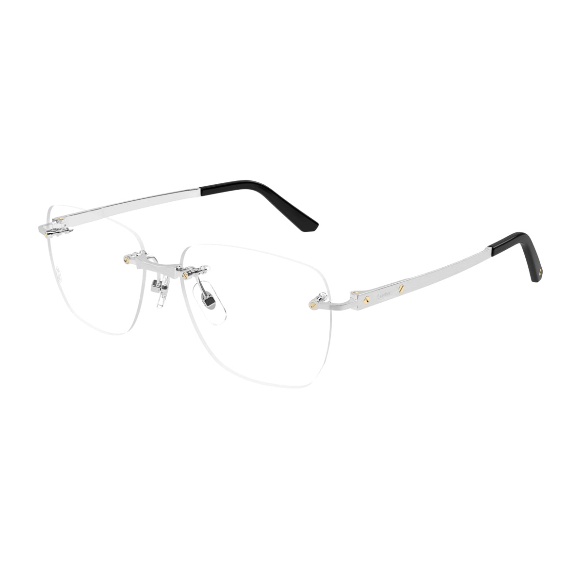 Cartier CT0512O Santos De 002 Silver Argento Metal Occhiali Da Vista